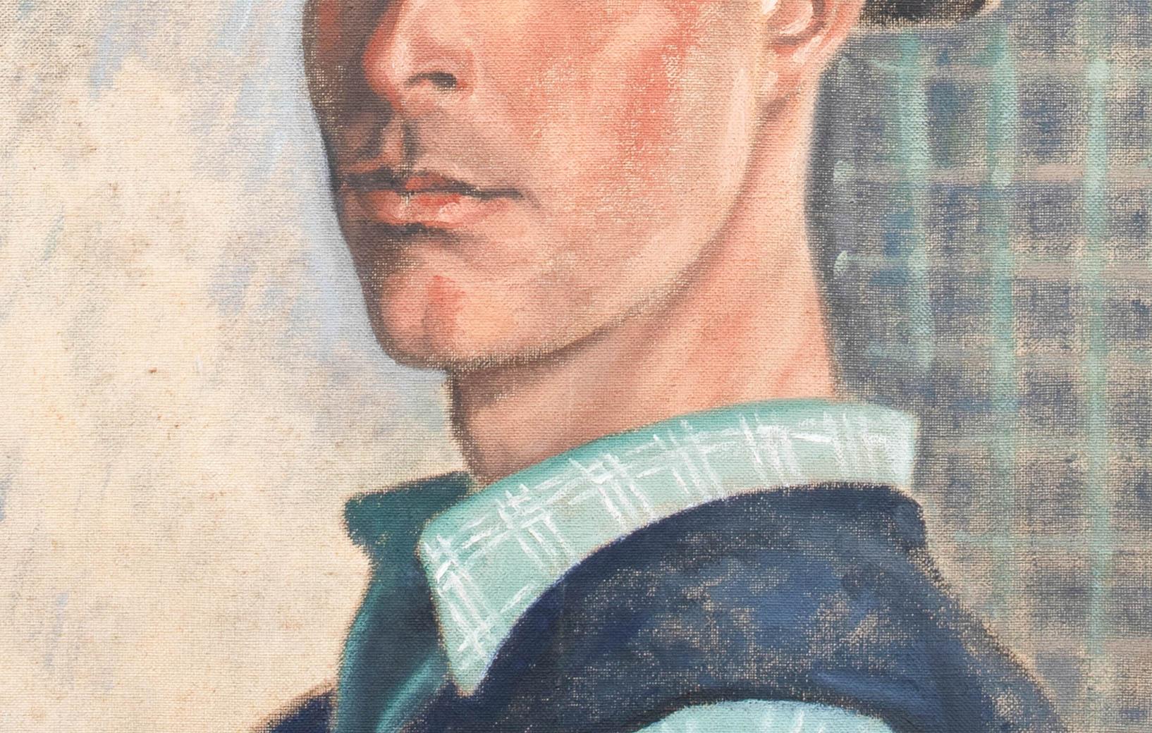 Portrait Of A Country Gentleman, early 20th Century  by Charles Edwin Andrew For Sale 1