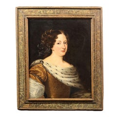 Portrait of a Dame Oil on Canvas Northern Europe XVII Century