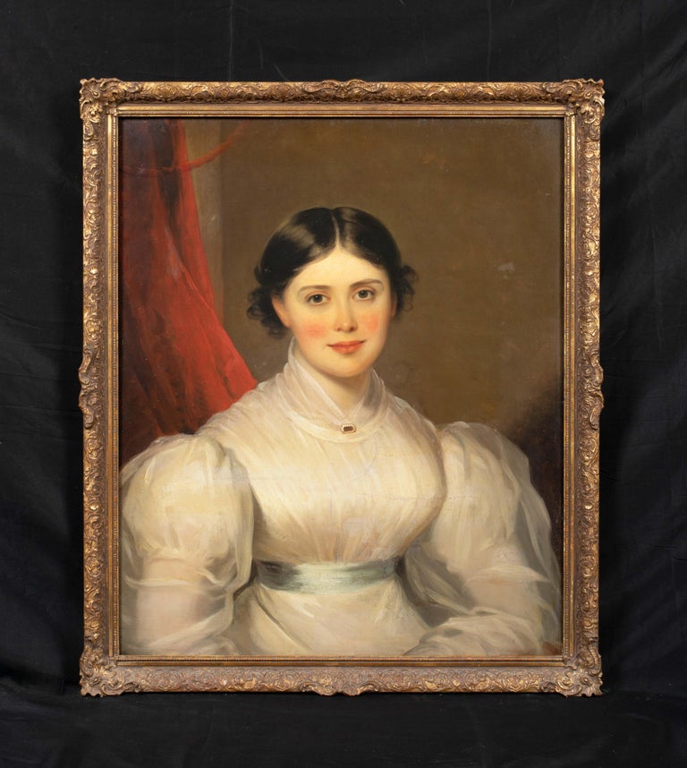 Portrait Of A Eliza Wilson, circa 1830 - Painting by Unknown
