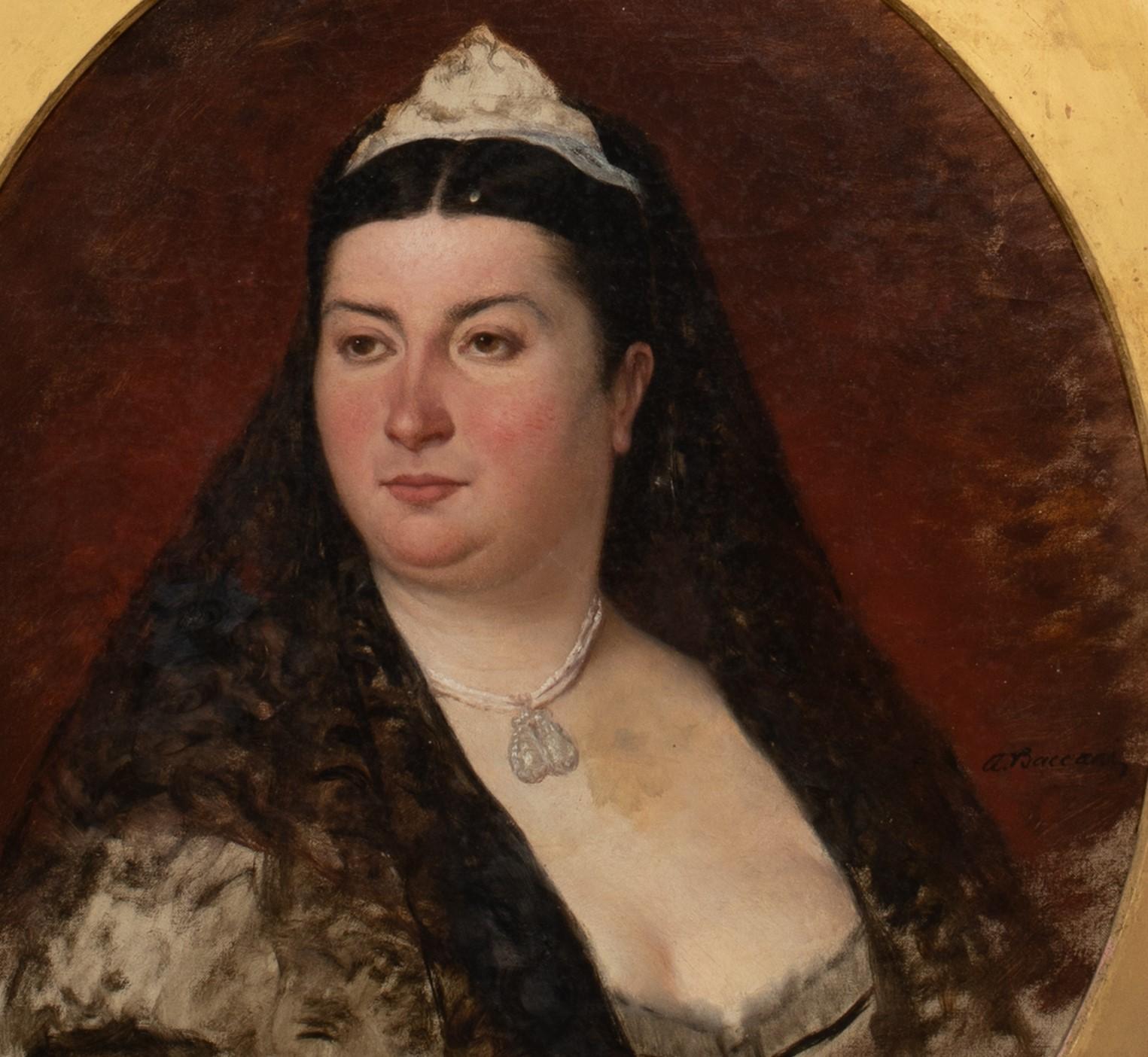 Portrait Of A Princess, 19th Century - Painting by Unknown