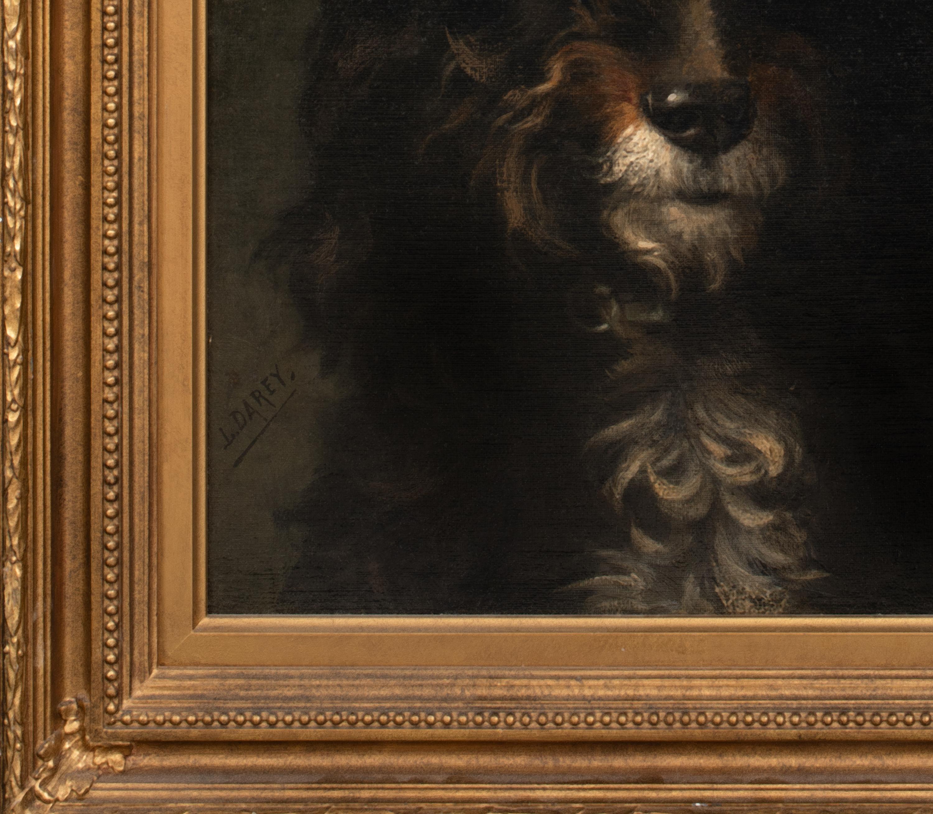 Portrait Of A French Poodle, 19th Century  by LOUIS DAREY (1863-1914)  For Sale 1