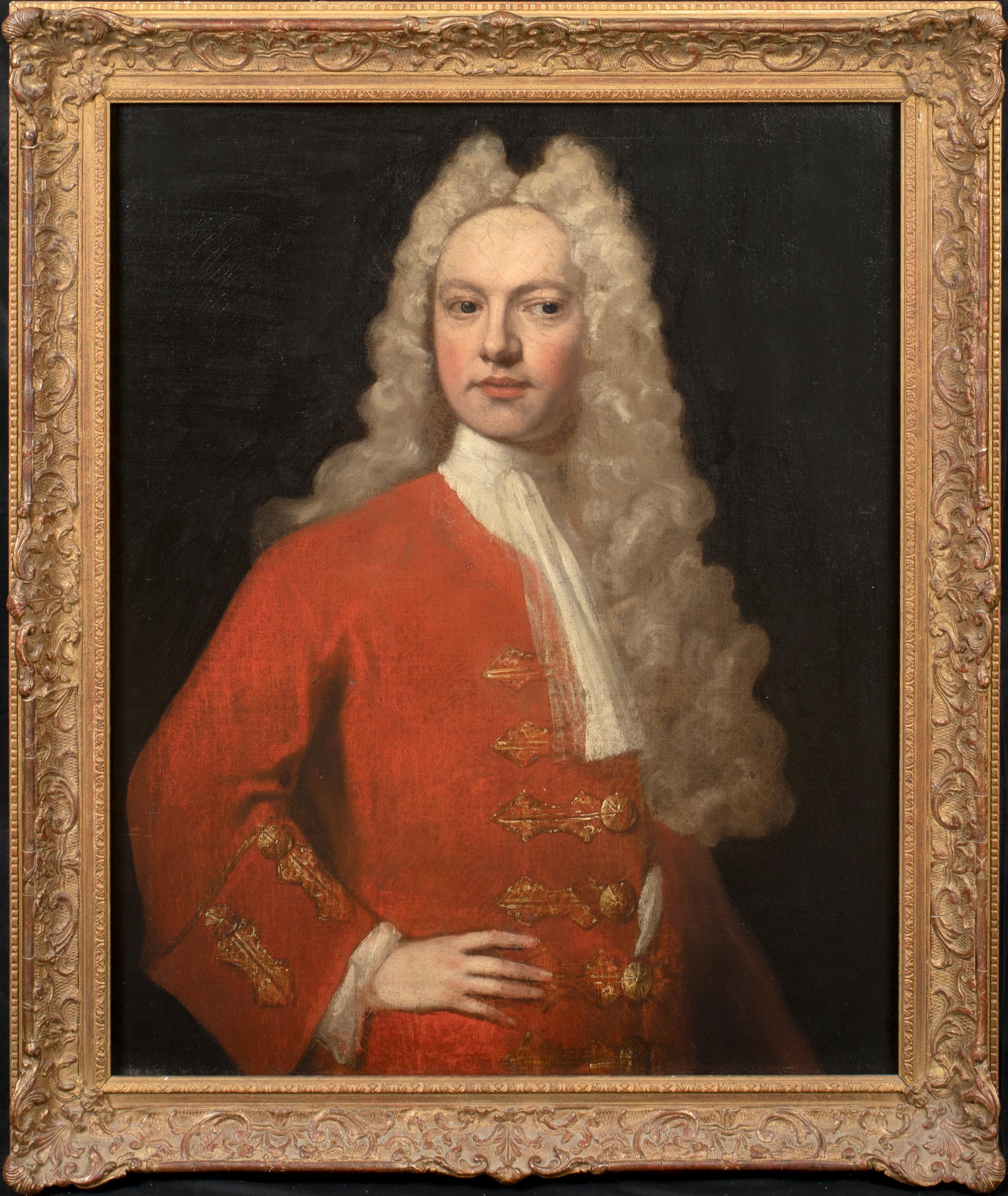 Portrait Of A Gentleman, 18th Century  - Painting by Unknown