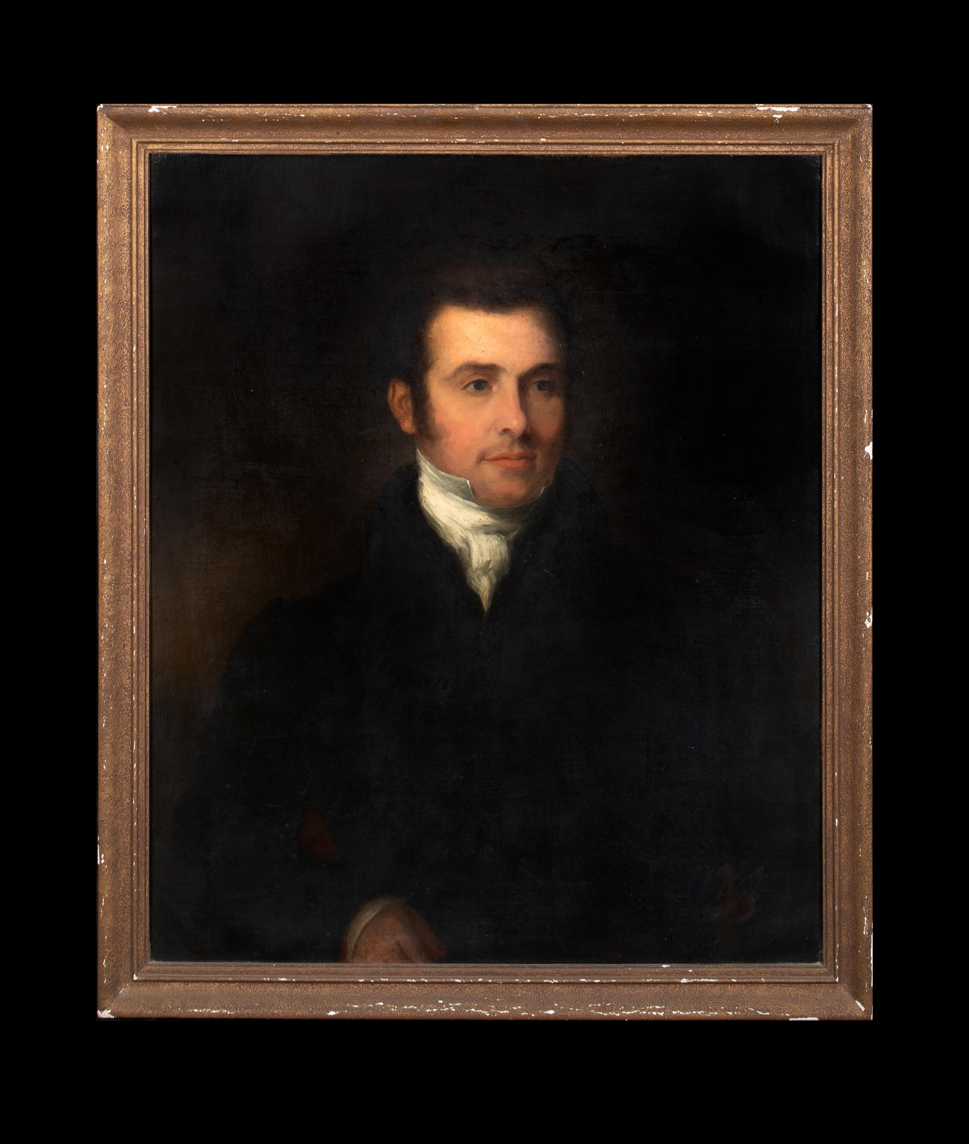 Portrait d'un homme « Andrew Copeland », vers 1800 - Painting de Unknown
