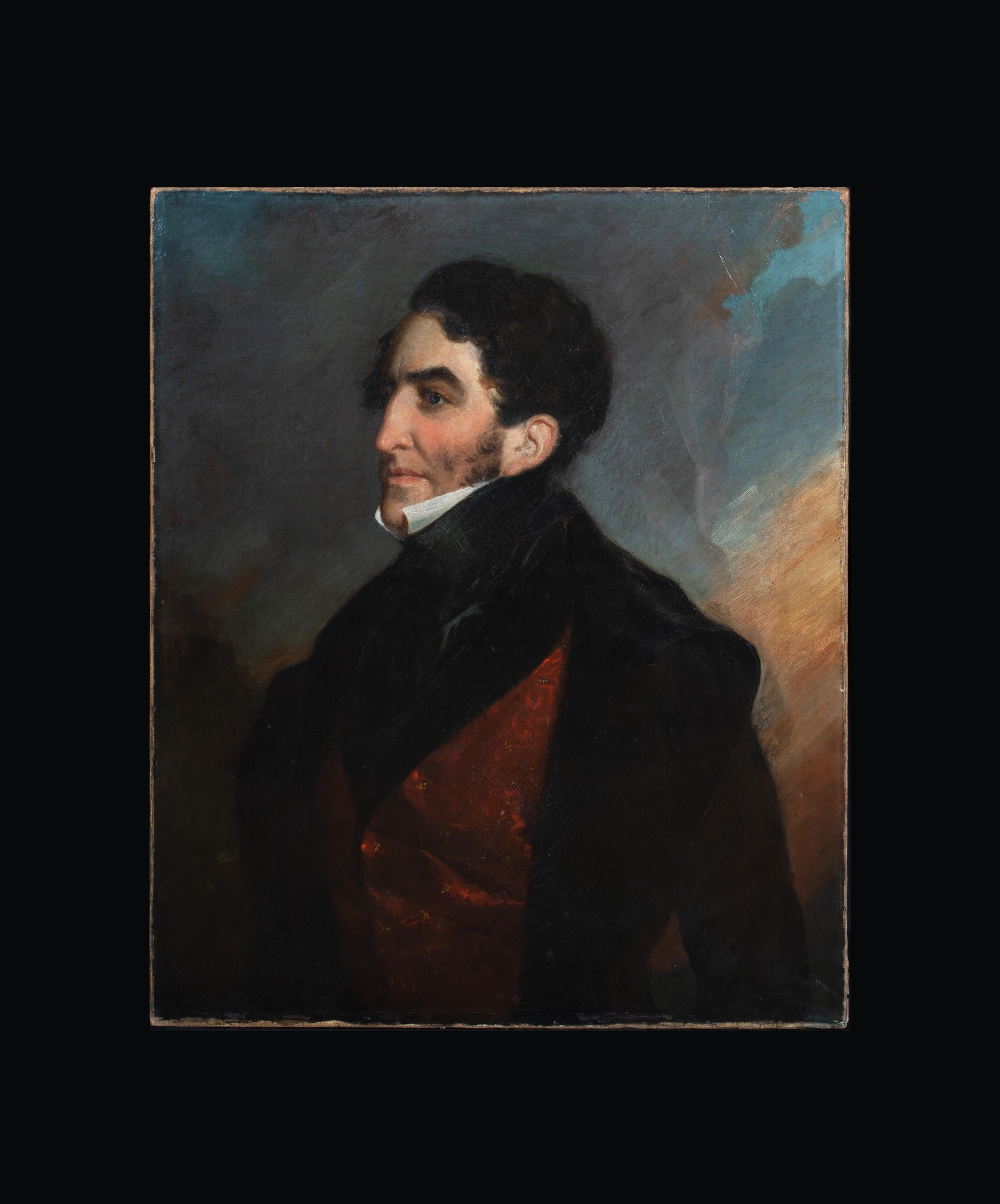 Portrait Of A Gentleman (Identified As Charles Cordier), circa 1810 - Painting by Unknown