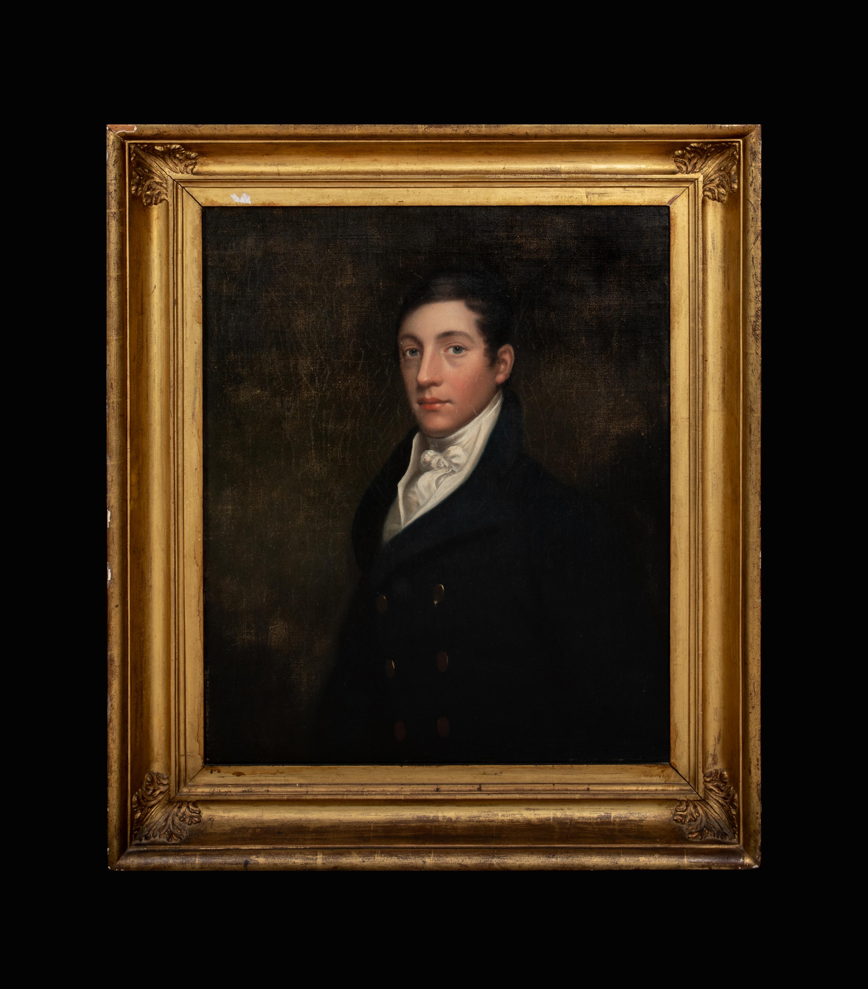 Ritratto di un gentiluomo identificato come il signor Thomas Ash, 1810 ca. - Painting di Unknown