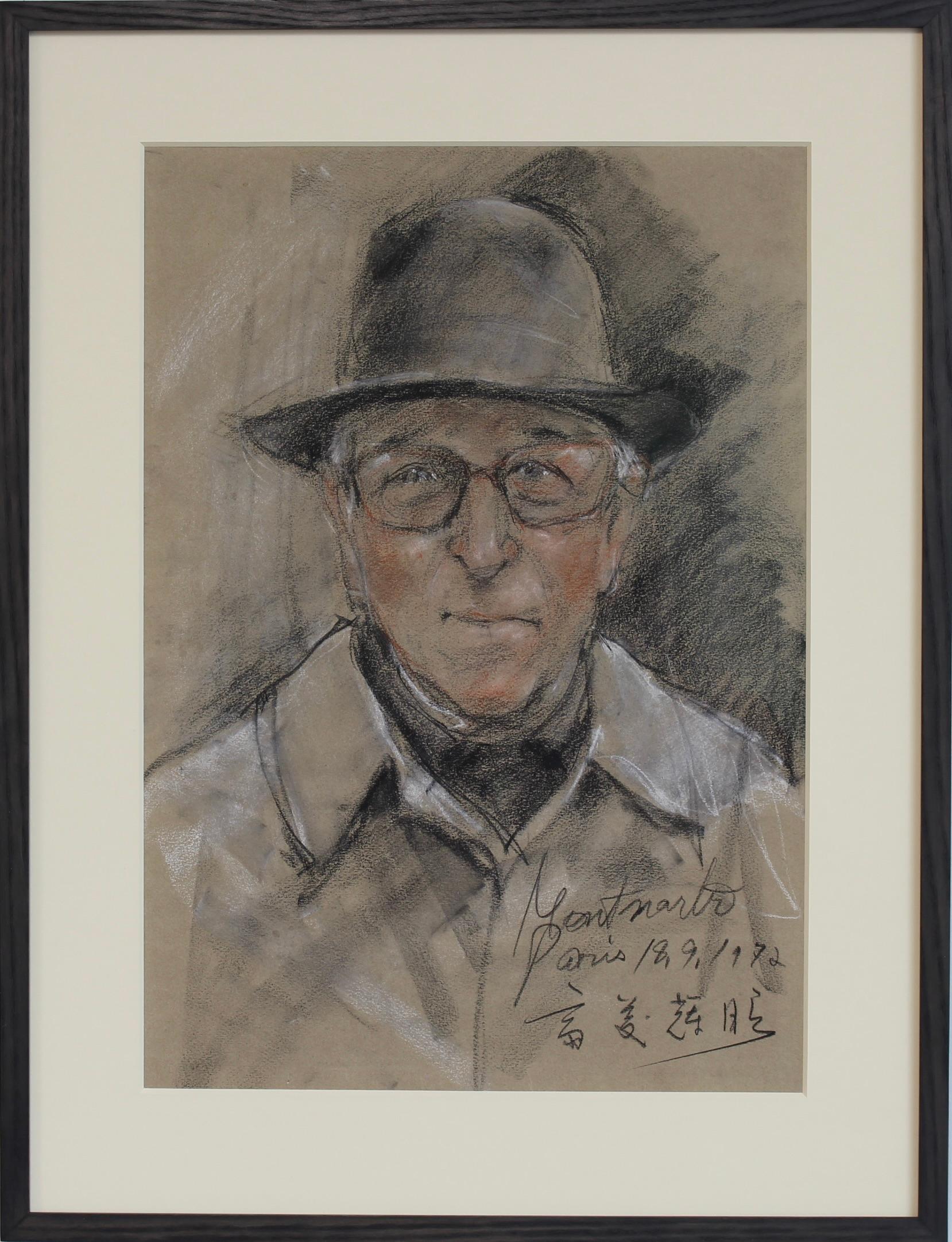 Portrait di Unknown - Ritratto di un gentiluomo a Montmartre Parigi', Japanese School