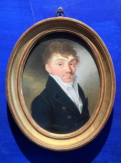 Portrait of a Gentleman in Pastel, Empire–Restoration Period, French, 19th century