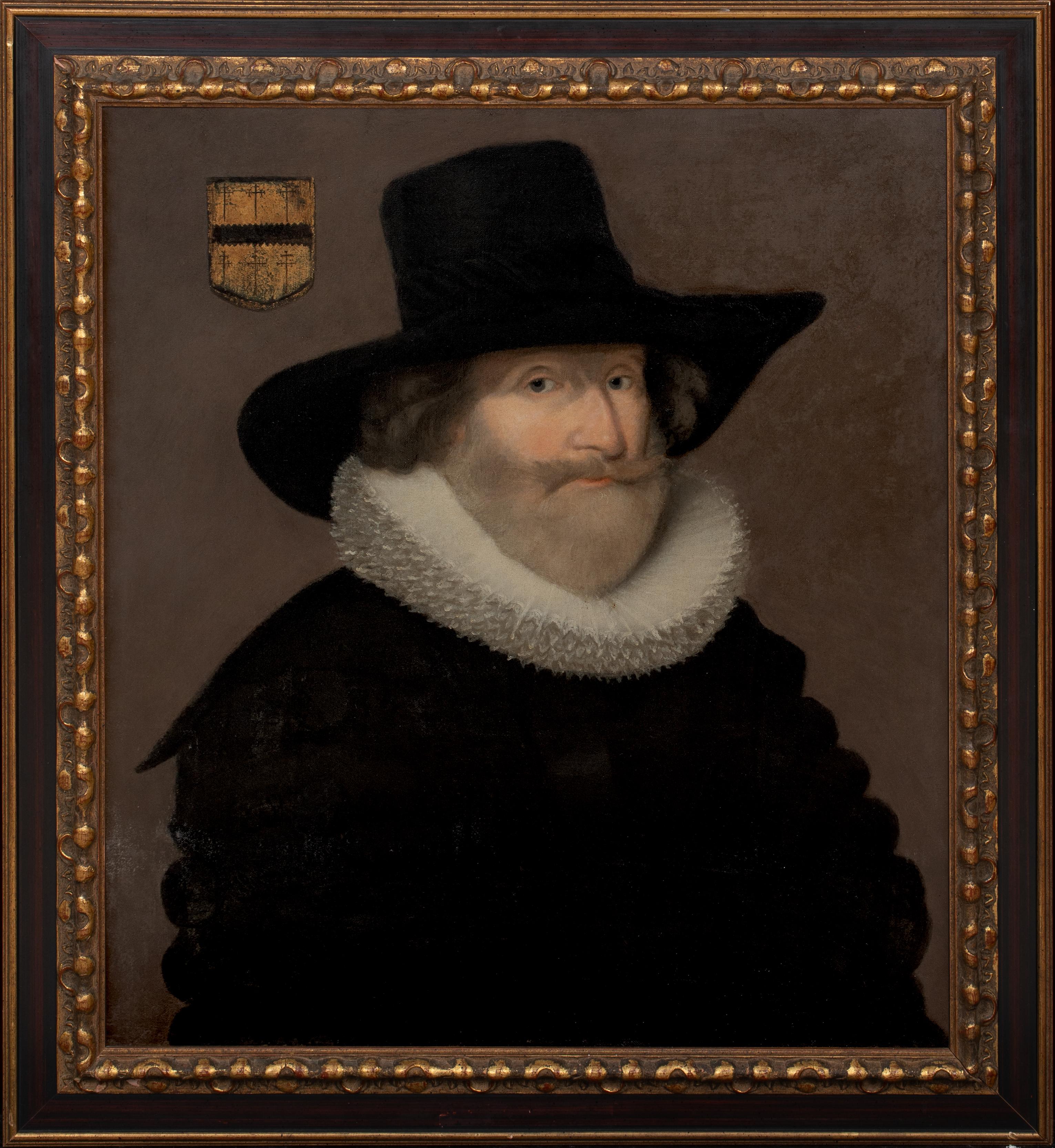 Unknown Portrait Painting - Portrait Of A Gentleman Of The Van Campen Family, 17th Century   