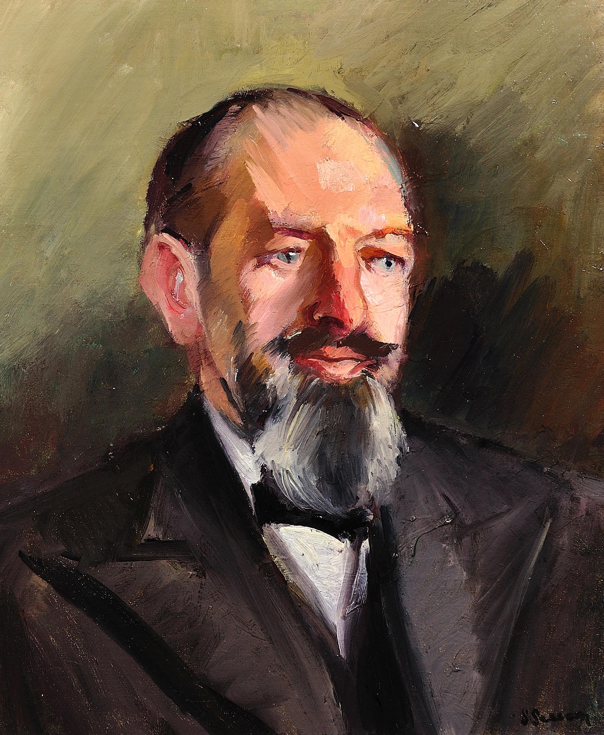 Portrait of a Gentleman Signed S Sassoon Between the Wars Period Oil 1920 – 1940 - Painting by Unknown