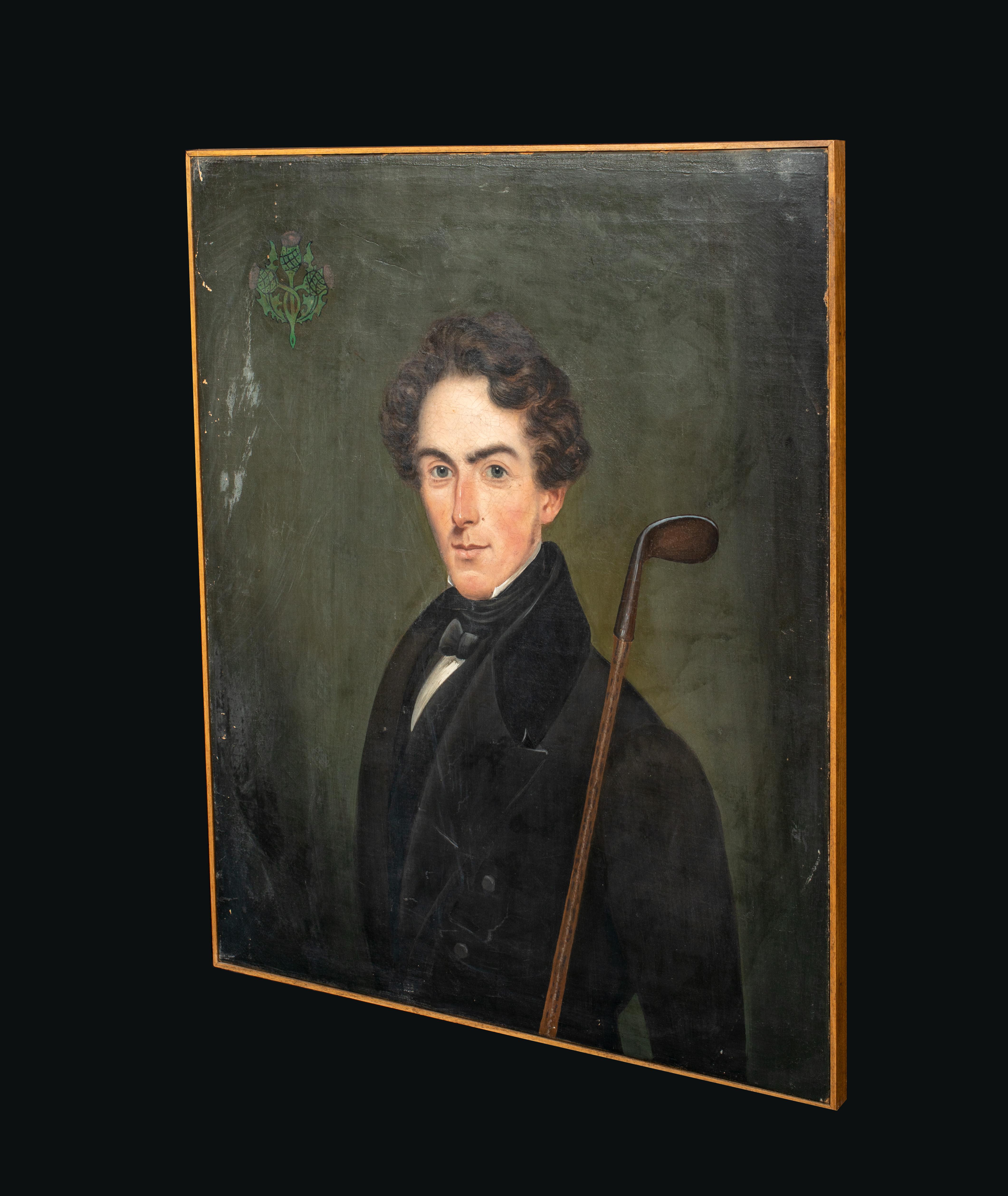 Portrait Of A Gentleman With A Golf Club, circa 1810 2
