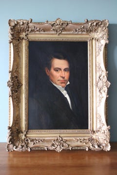 Portrait of a Gentleman, early 19th Century oil painting of a French architect