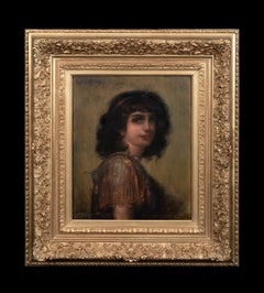 Portrait Of A Gipsy Girl, 19th Century by Alix Louise ENAULT (1860-1913)