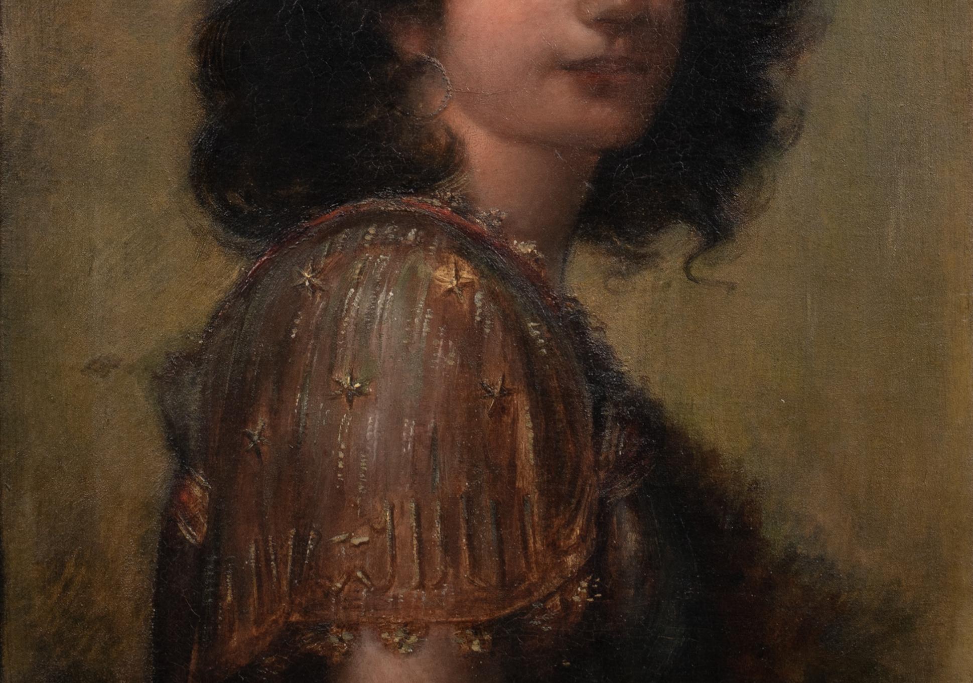 Portrait Of A Gipsy Girl, 19th Century  by Alix Louise ENAULT (1860-1913)  For Sale 3