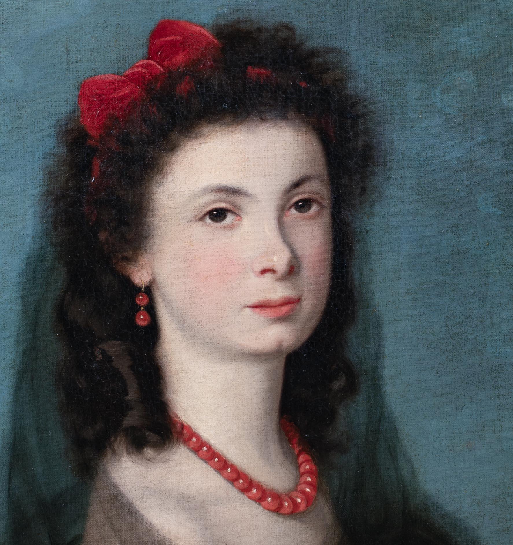 Portrait of A Girl, 19th Century  Italian / Spanish School For Sale 3