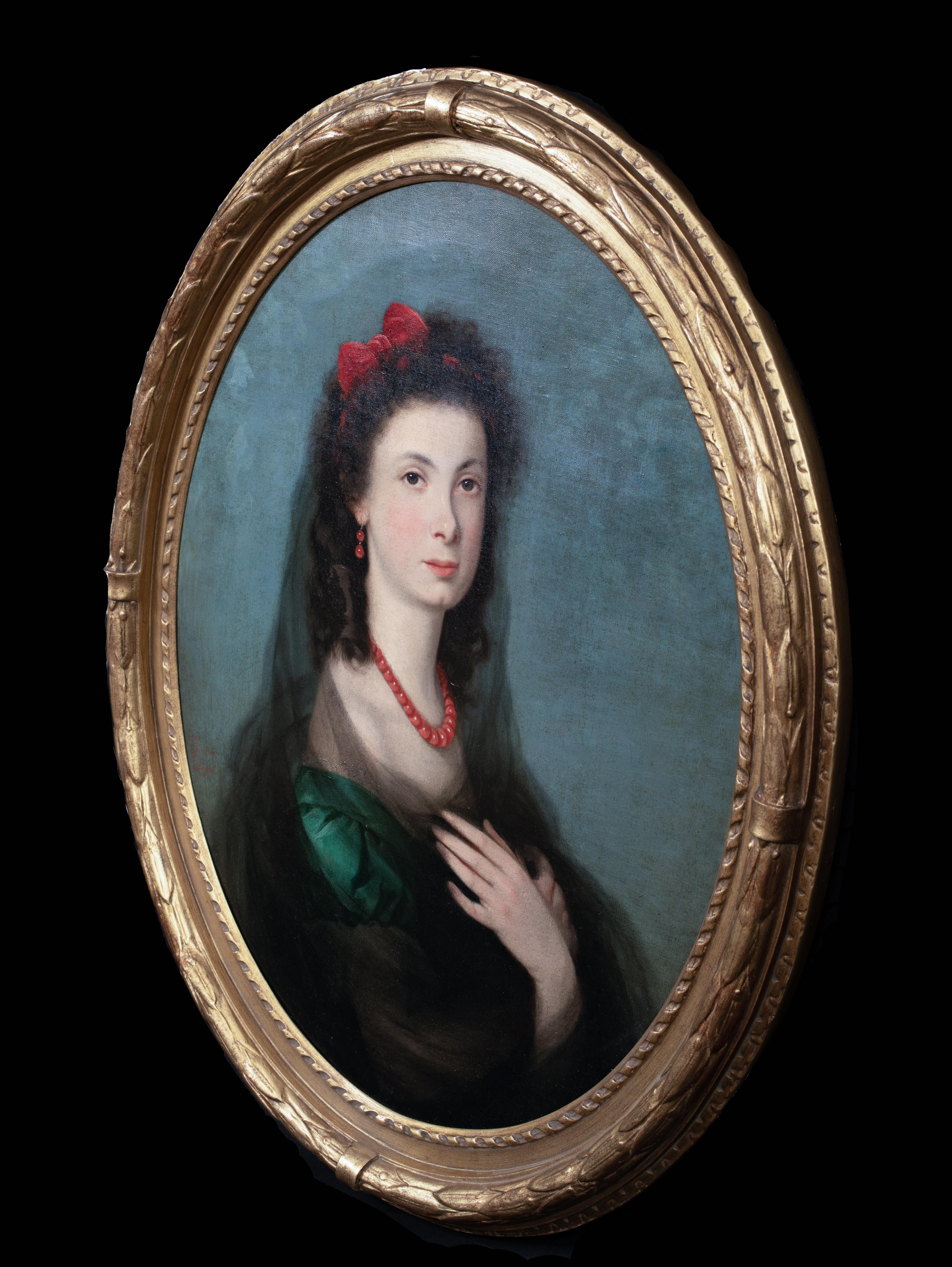 Portrait of A Girl, 19th Century  Italian / Spanish School For Sale 4