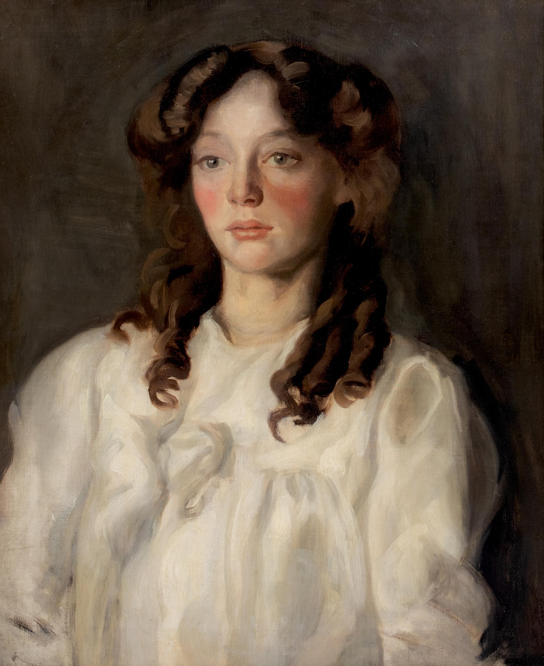 Portrait Of A Girl In White, circa 1900

Portrait Of A Girl In White Hugh RAMSAY (1877-1906)

Large circa 1900 edwardian portrait of a girl in white, oil on canvas. Excellent quality and condition period portrait similar to the works of Ramsay.