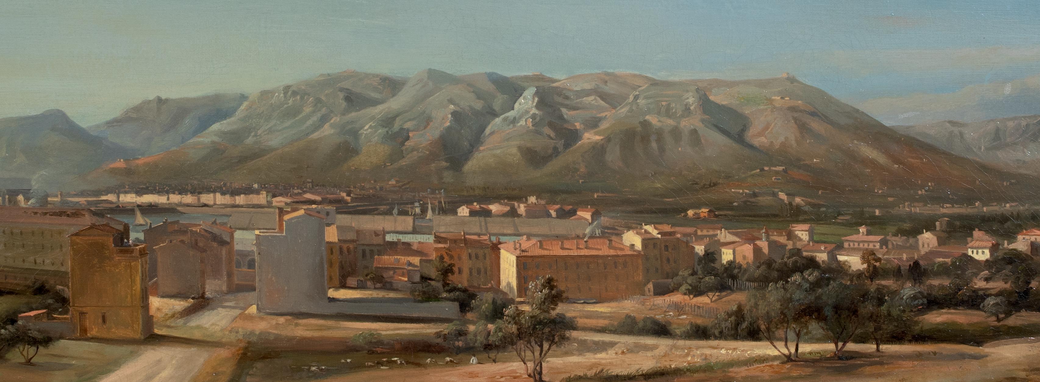 View of Toulon, France, dated 1848  signed indistinctly For Sale 1