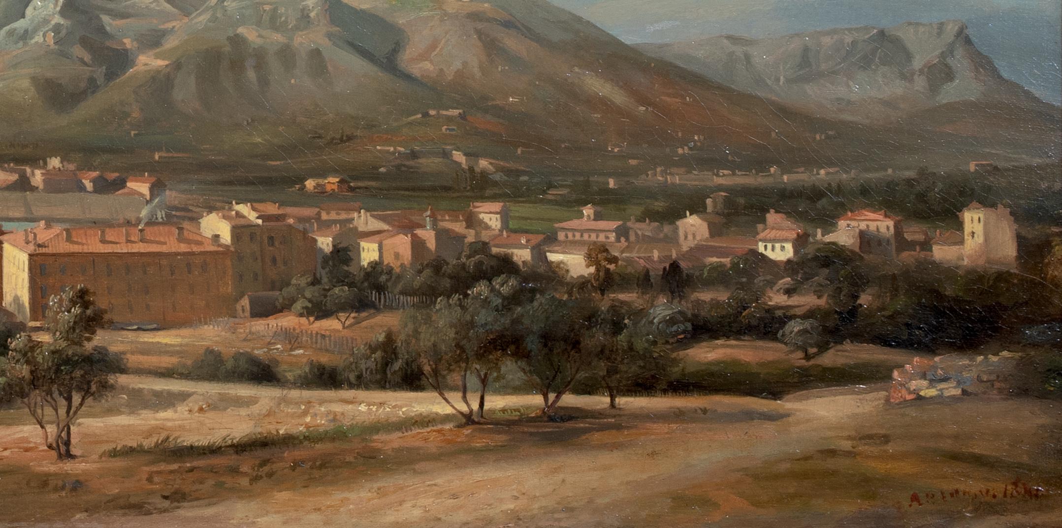 View of Toulon, France, dated 1848  signed indistinctly For Sale 2
