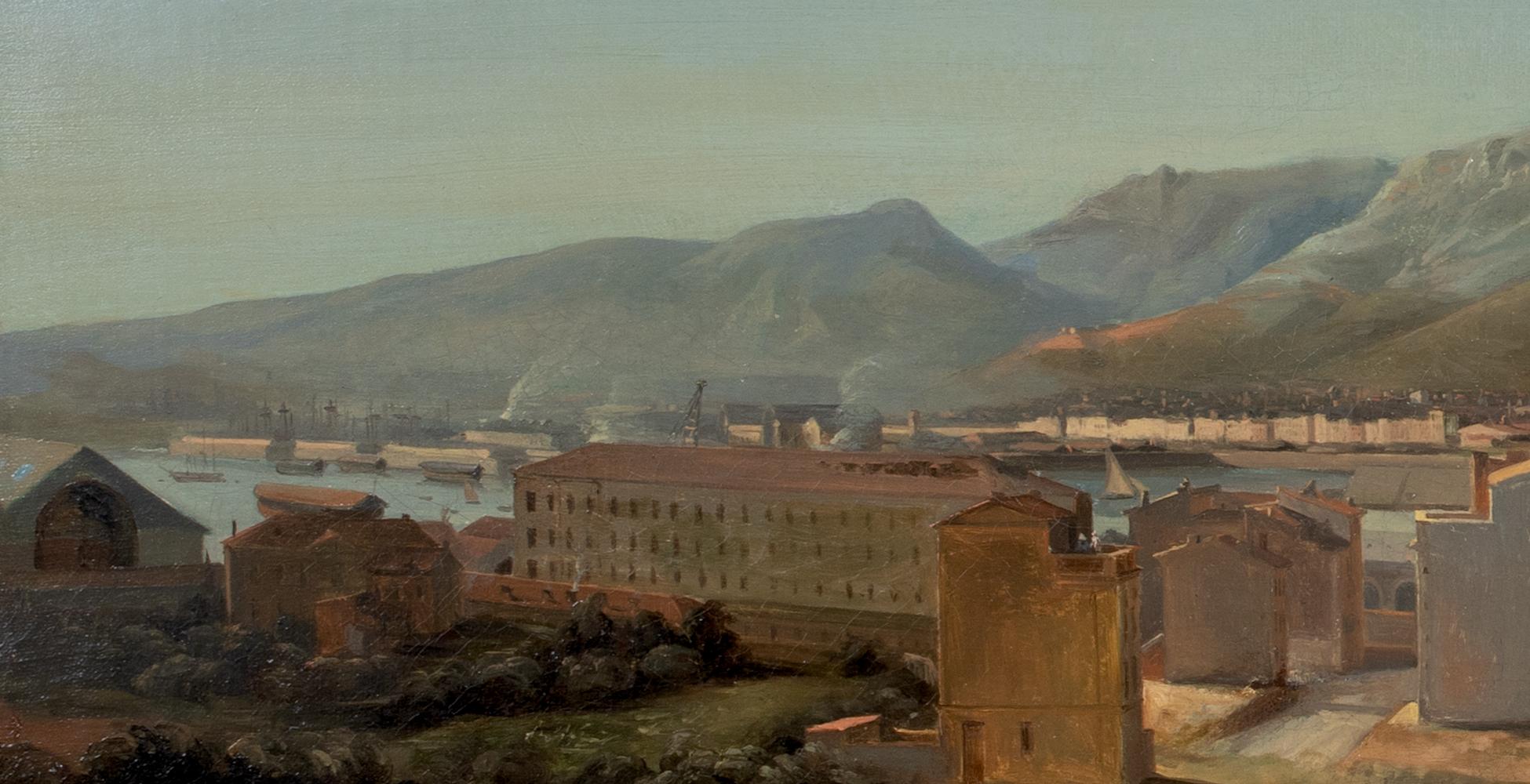 View of Toulon, France, dated 1848  signed indistinctly For Sale 3