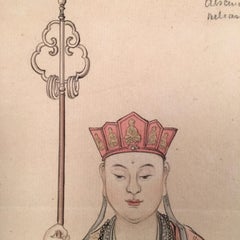 Portrait of a High Ranking Asian Official or Religious Figure