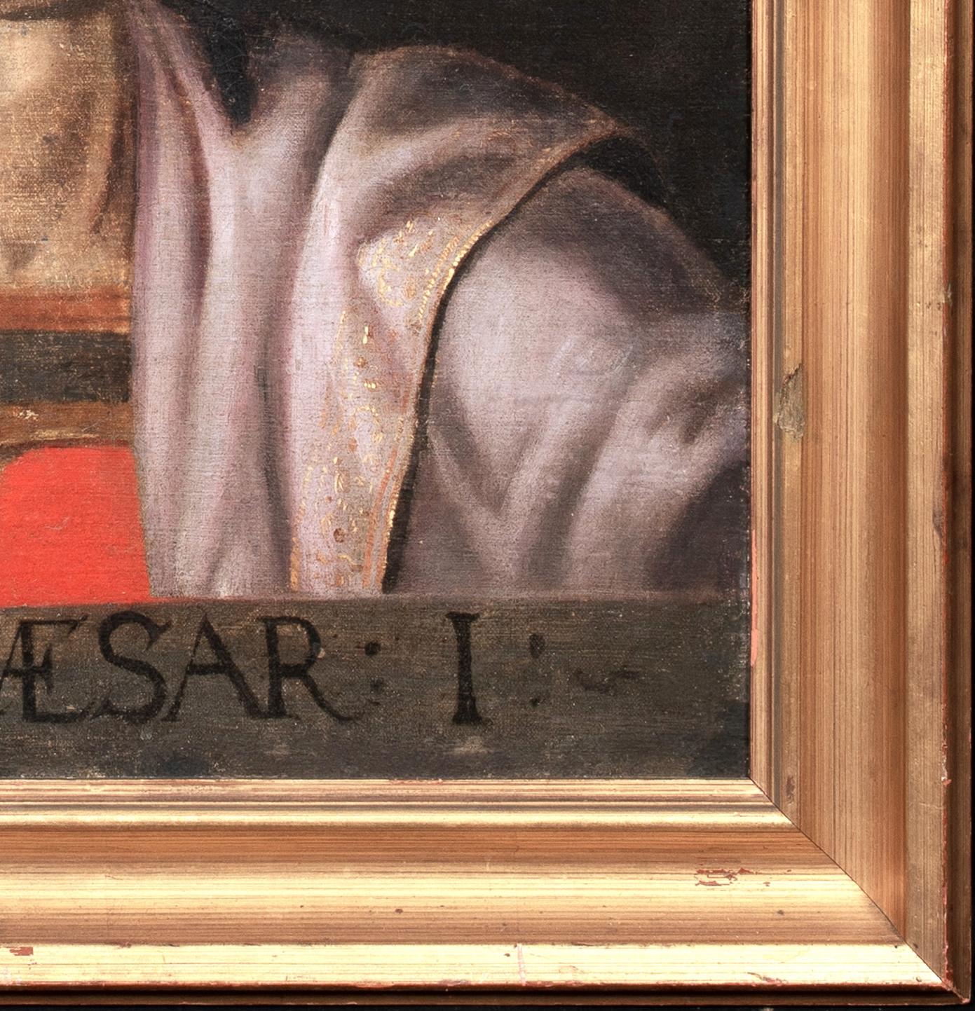 Ritratto di Giulio Cesare, XVII secolo

Scuola italiana - Raro ritratto giovanile

Grande ritratto di Giulio Cesare di scuola italiana del XVII secolo, olio su tela. Eccellente ritratto storico di profilo del famoso imperatore romano iscritto alla