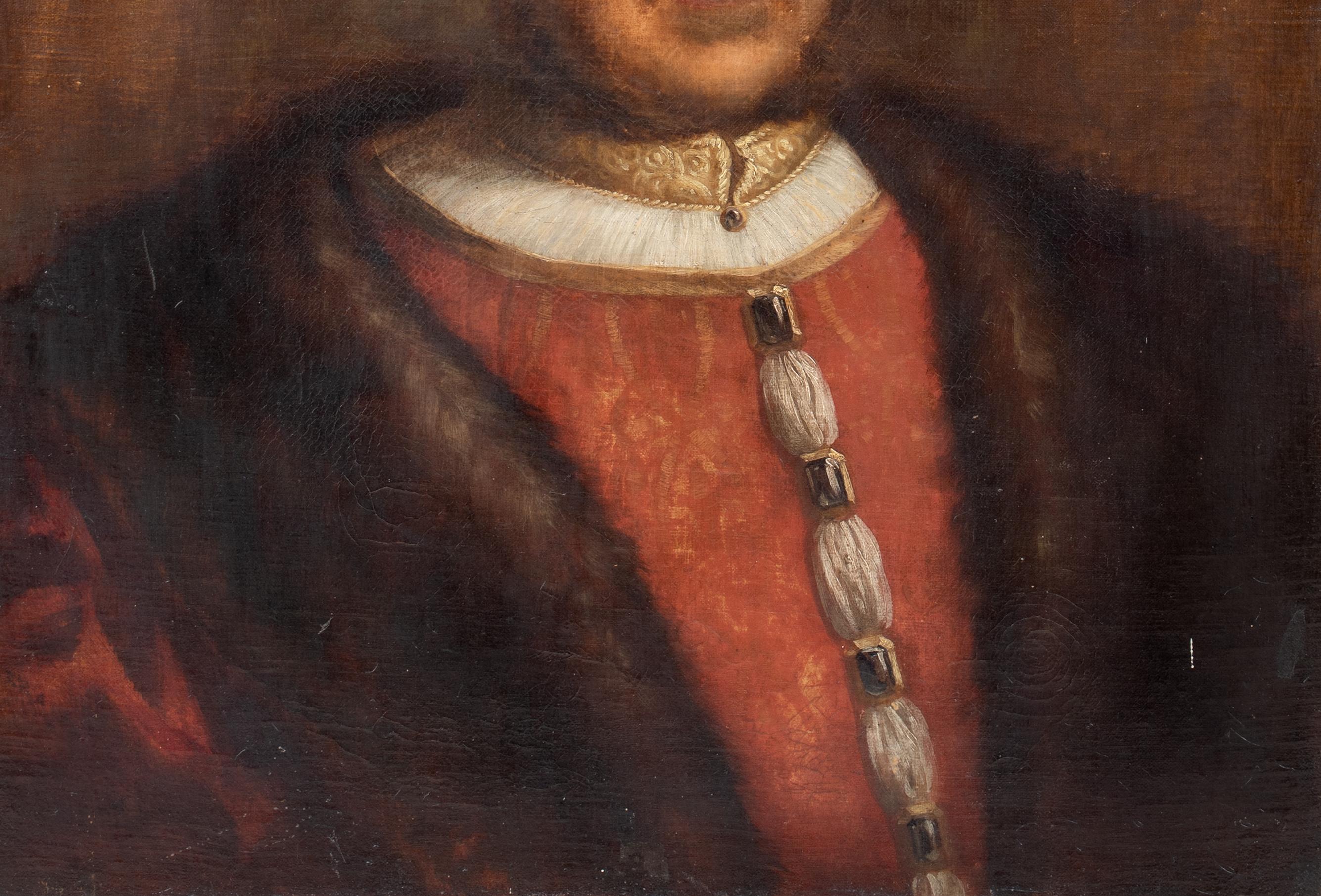 Portrait Of A King Henry VIII (1491-1547), 17th Century  For Sale 5
