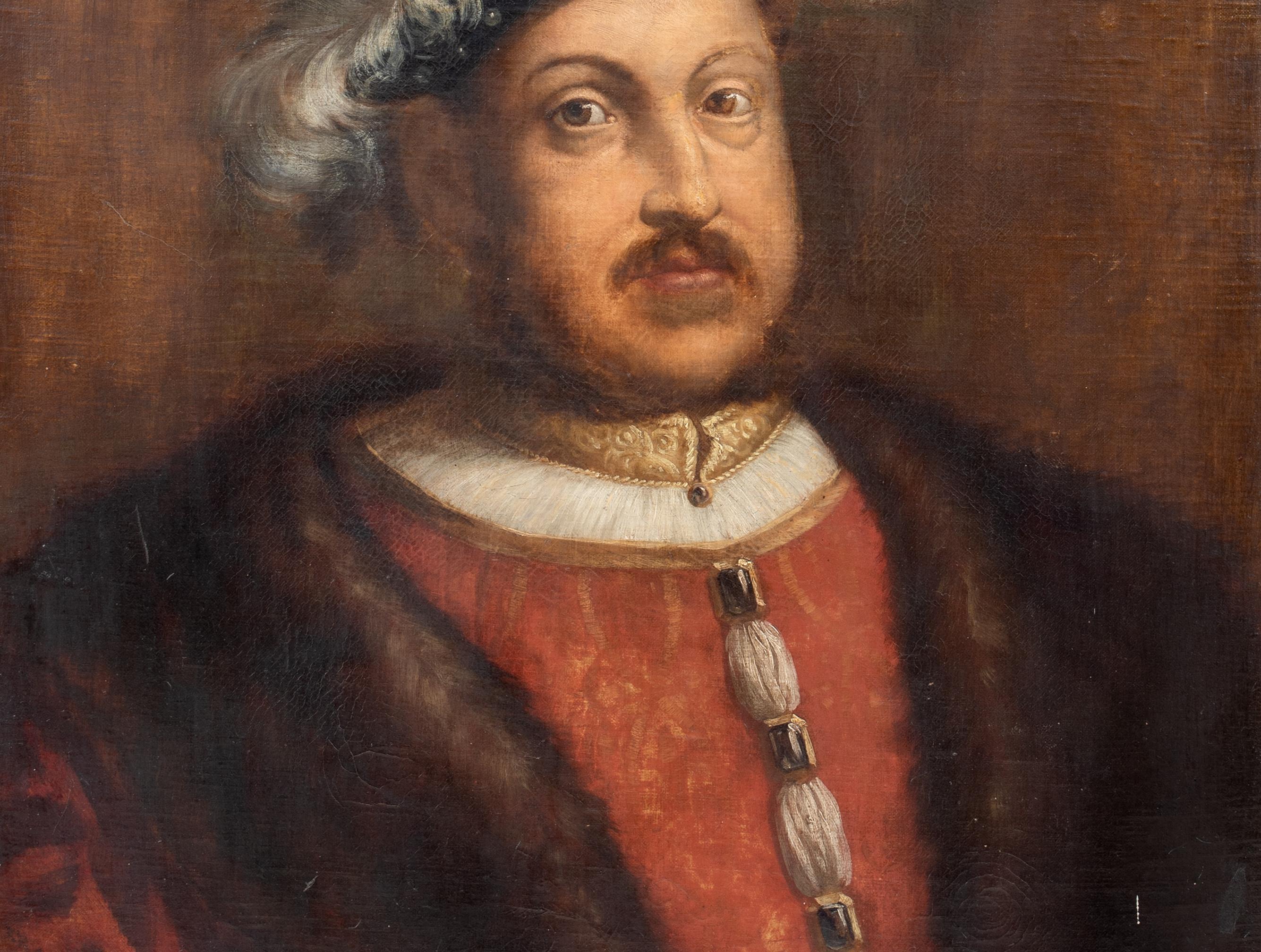 Portrait Of A King Henry VIII (1491-1547), 17th Century  For Sale 1