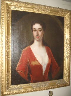 'Portrait of a Lady' 18th Century oil on canvas cicle of Godfrey Kneller c1700