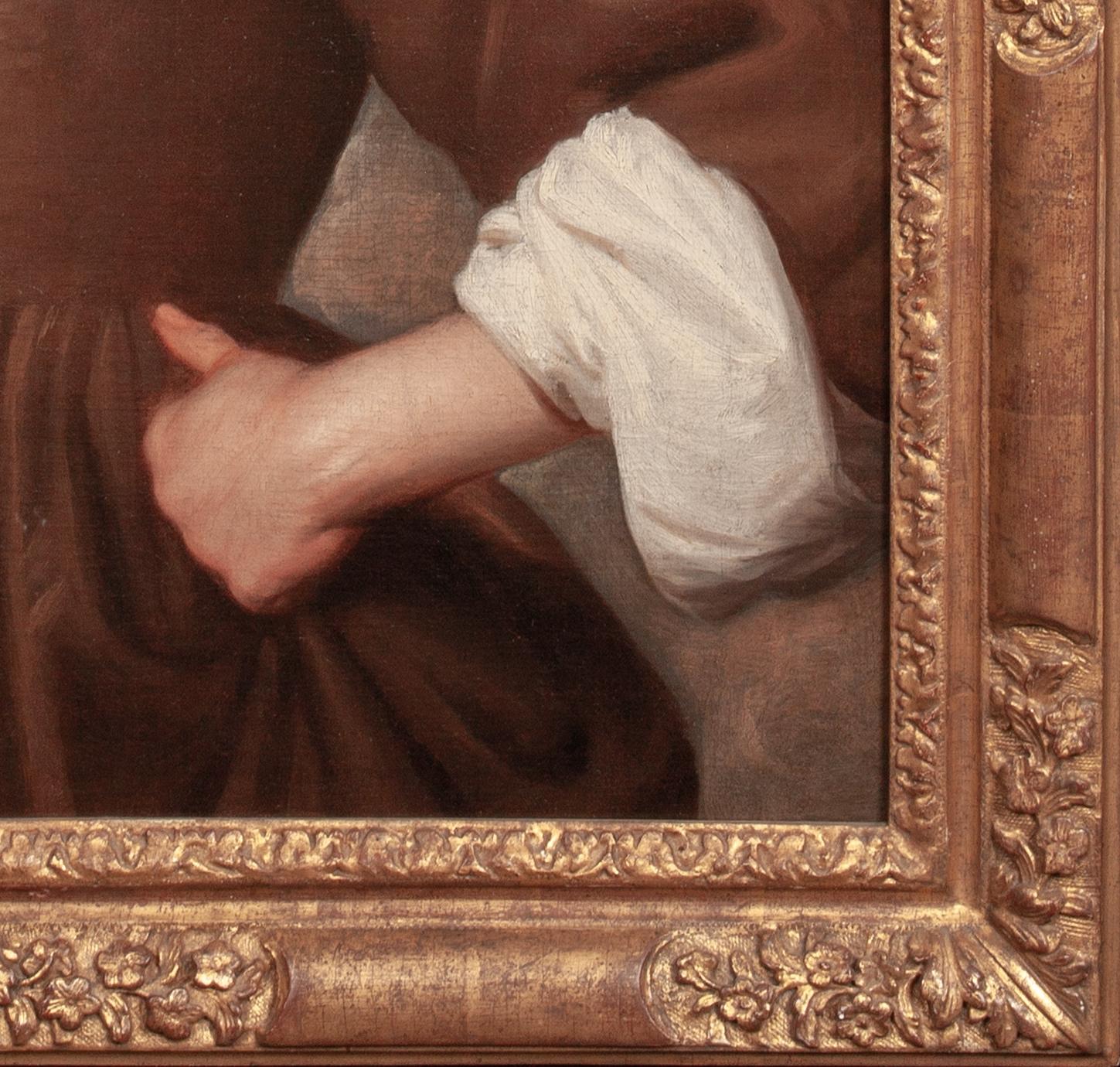 Portrait d'une dame sous les traits de Diane, 17e siècle - Marron Portrait Painting par Unknown