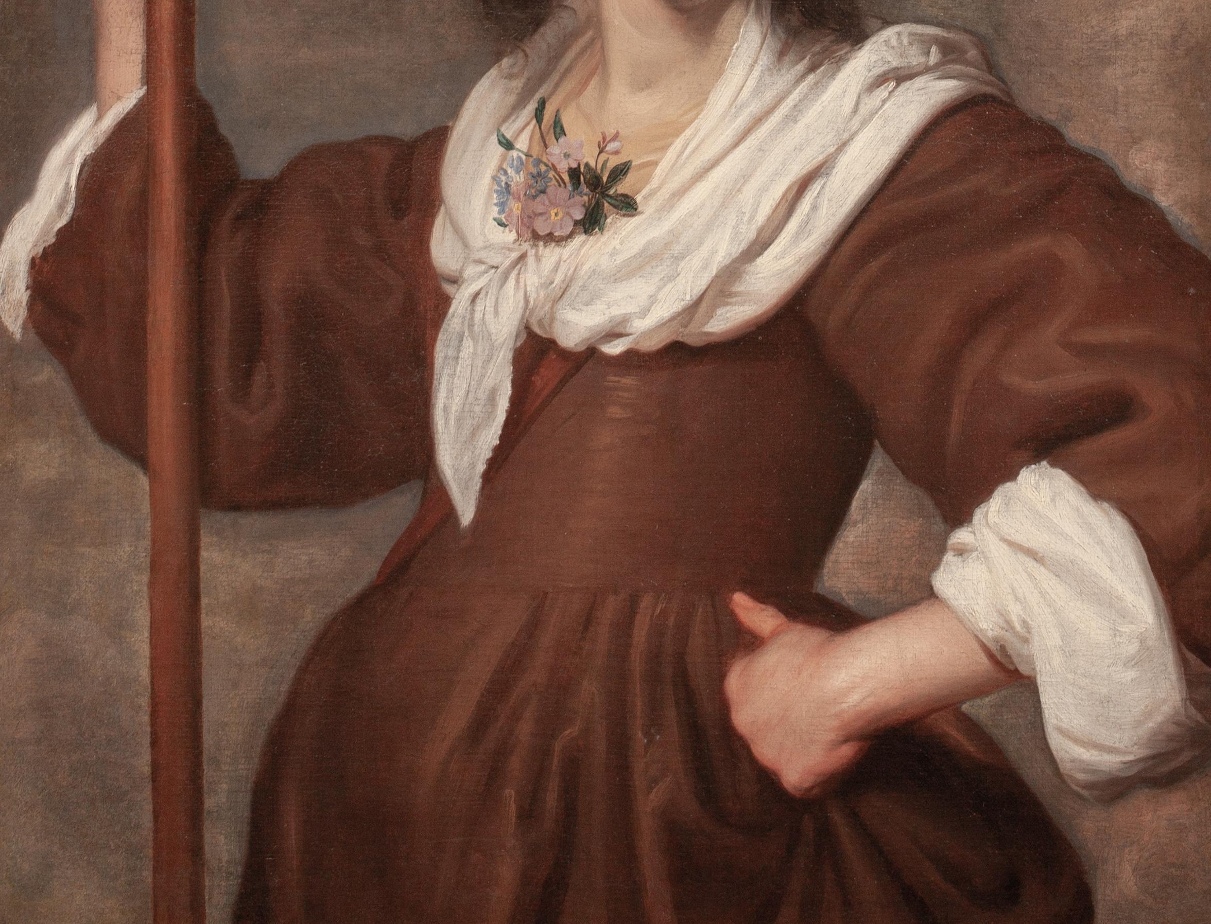 Ritratto di donna come Diana, XVII secolo in vendita 1