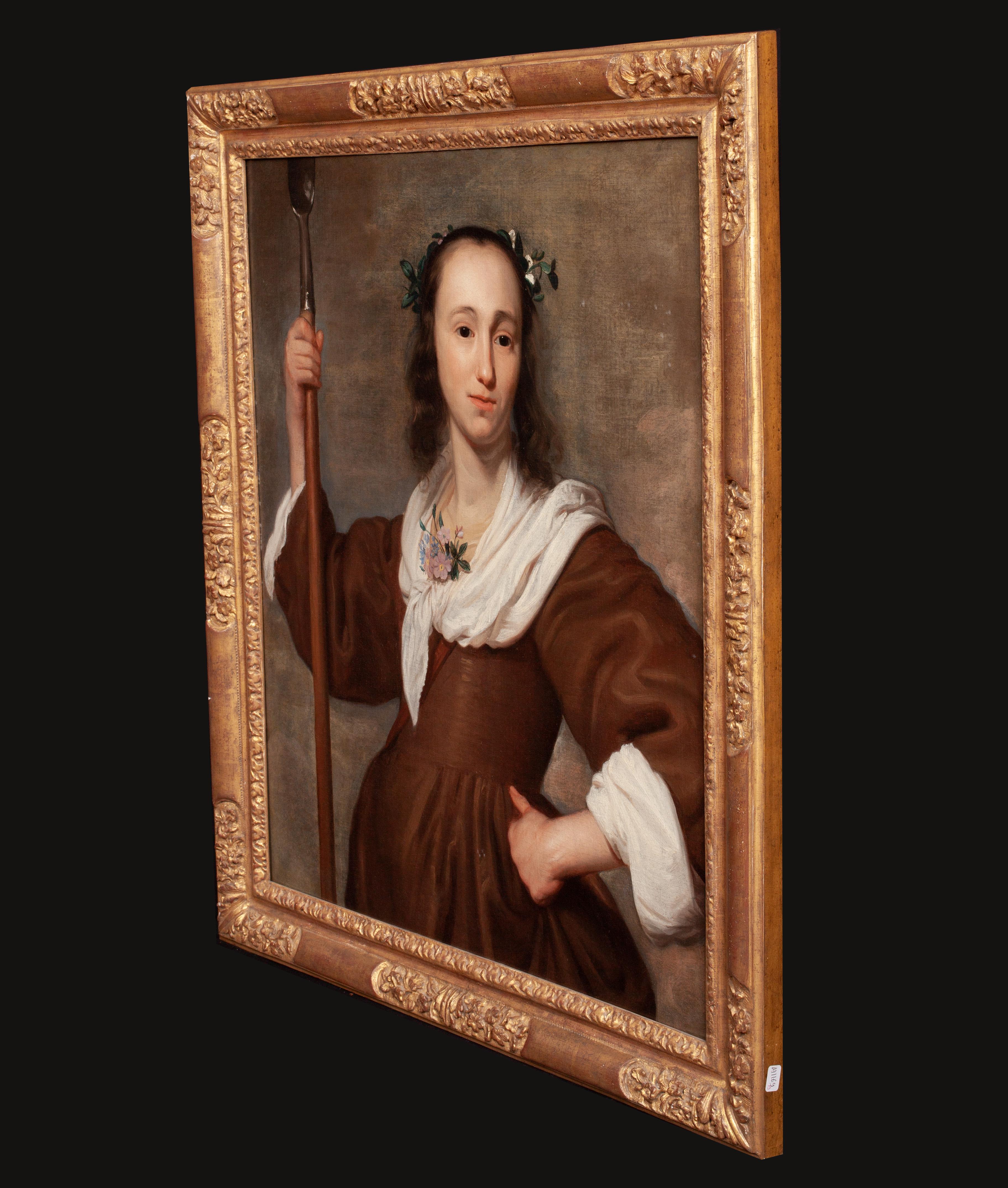 Portrait Of A Lady As Diana, 17th Century For Sale 2