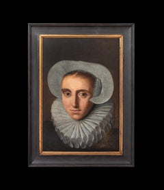 Portrait Of A Lady In A Lace Cap & Ruff, 17th Century 1640 Dutch School