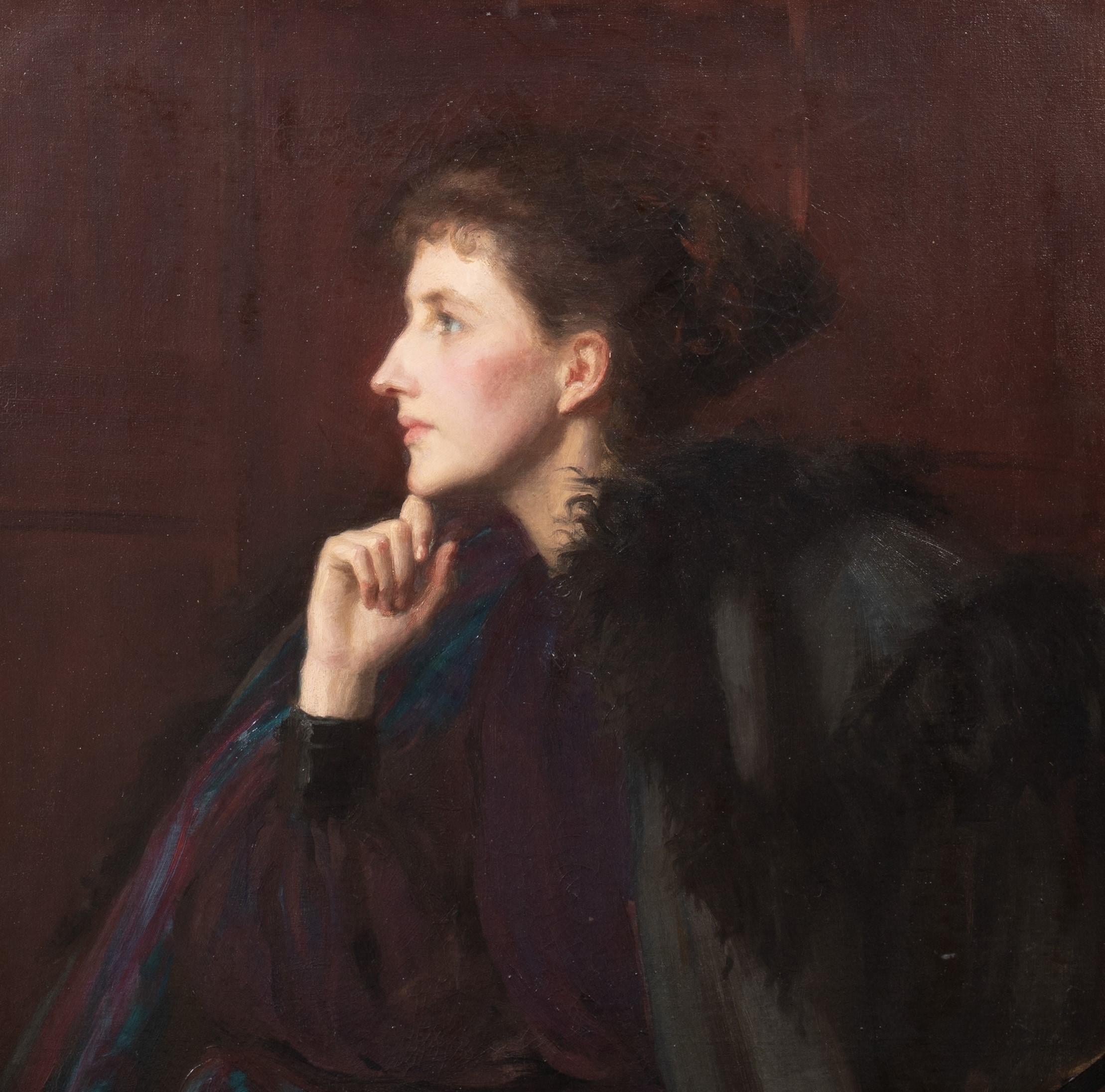 Portrait d'une femme en noir, vers 1900  Theodora (Dora) Noyes (1864-1960) 2