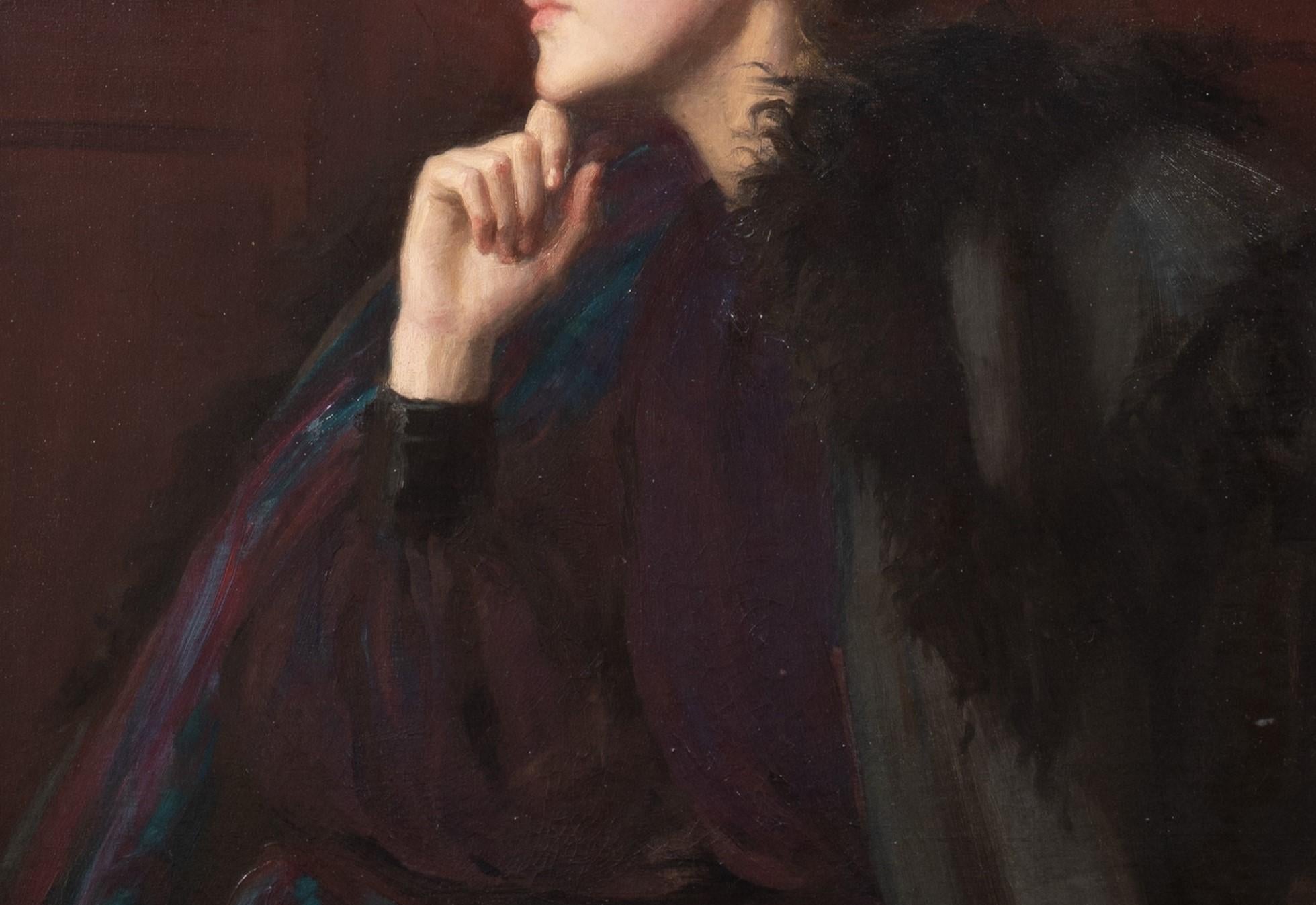 Portrait d'une femme en noir, vers 1900  Theodora (Dora) Noyes (1864-1960) 4