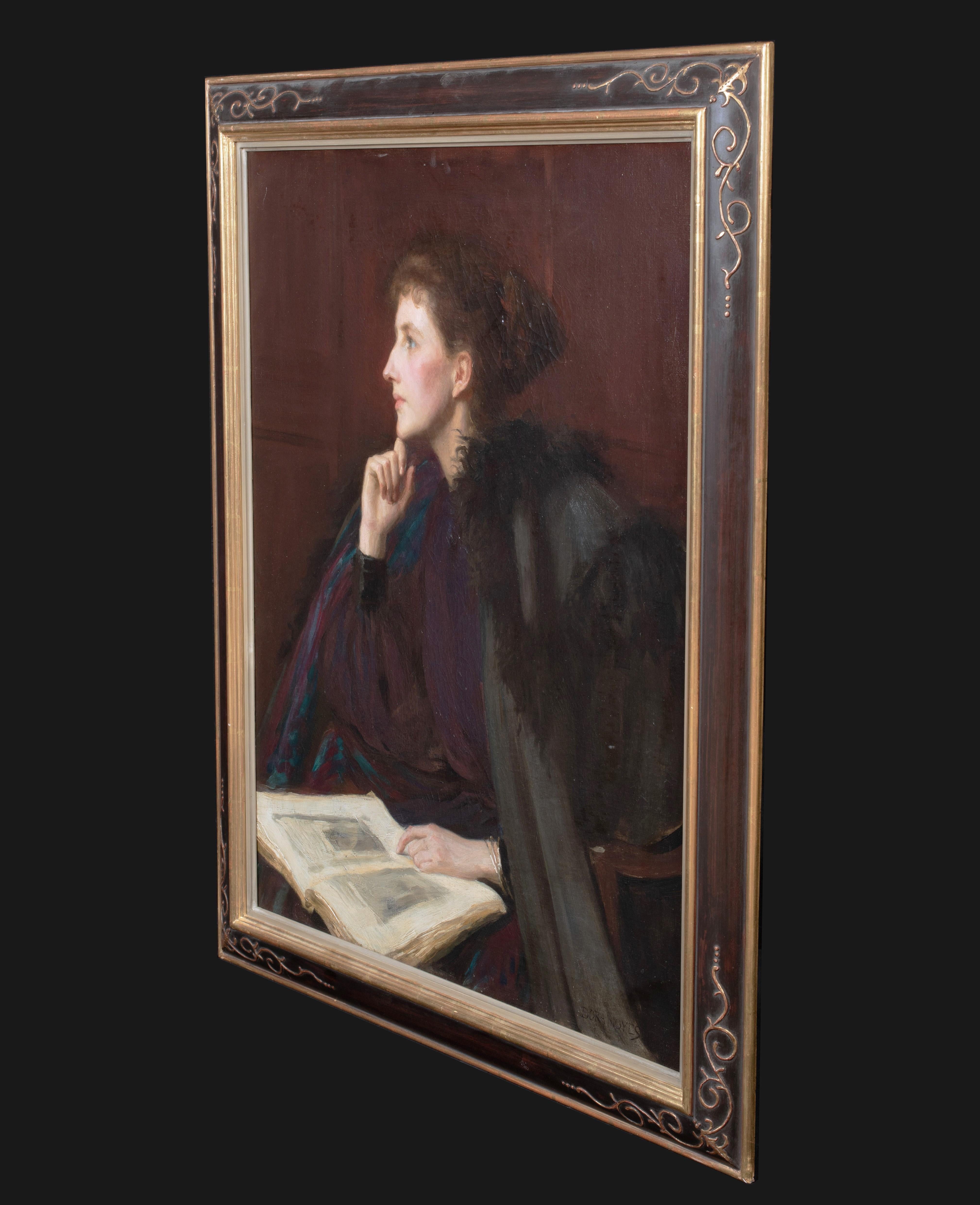 Portrait d'une femme en noir, vers 1900  Theodora (Dora) Noyes (1864-1960) 5