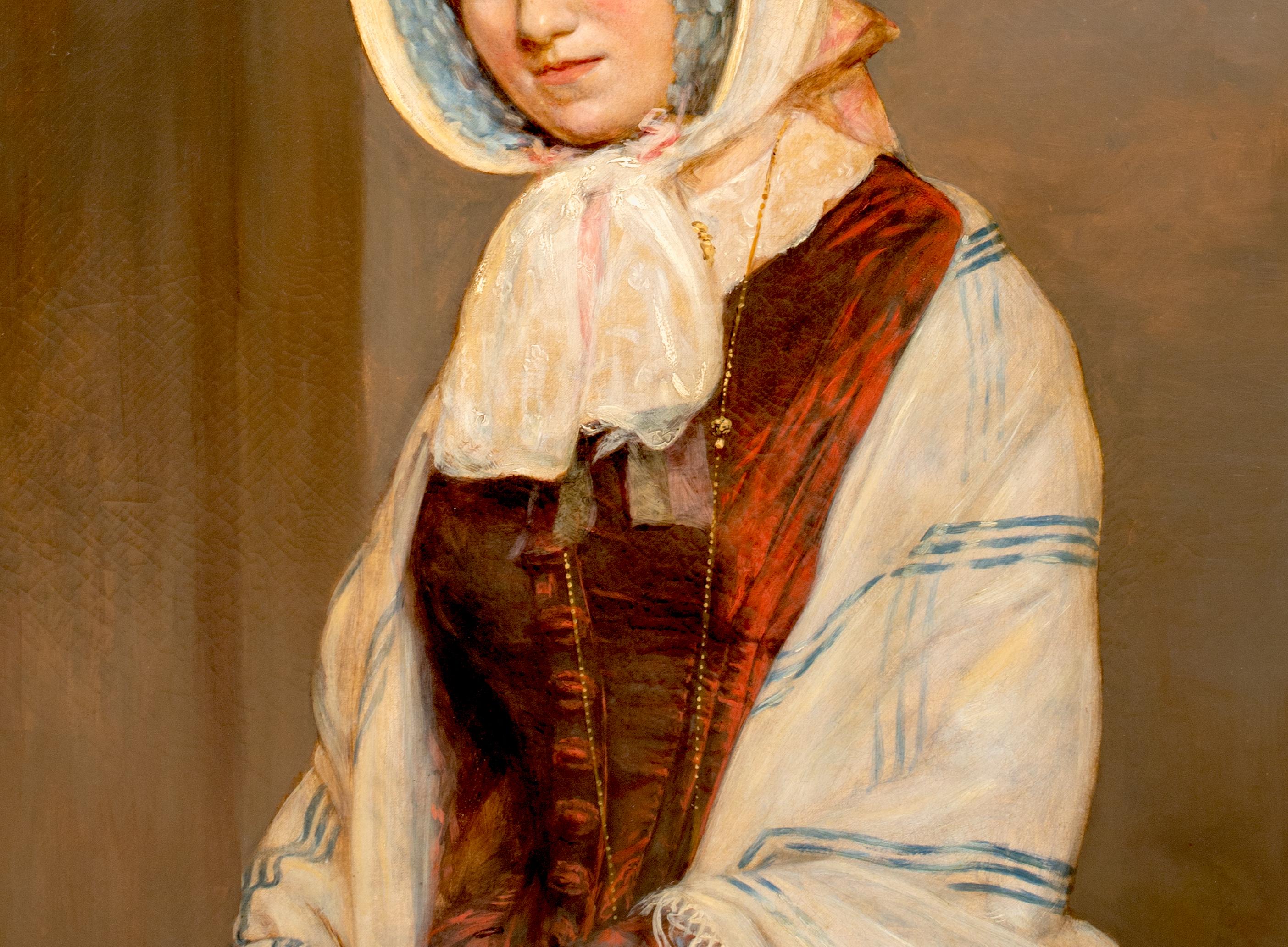 Retrato de una dama, Sra. Evelina Throop, Siglo XIX GEORGE ALEXANDER HEALEY 7