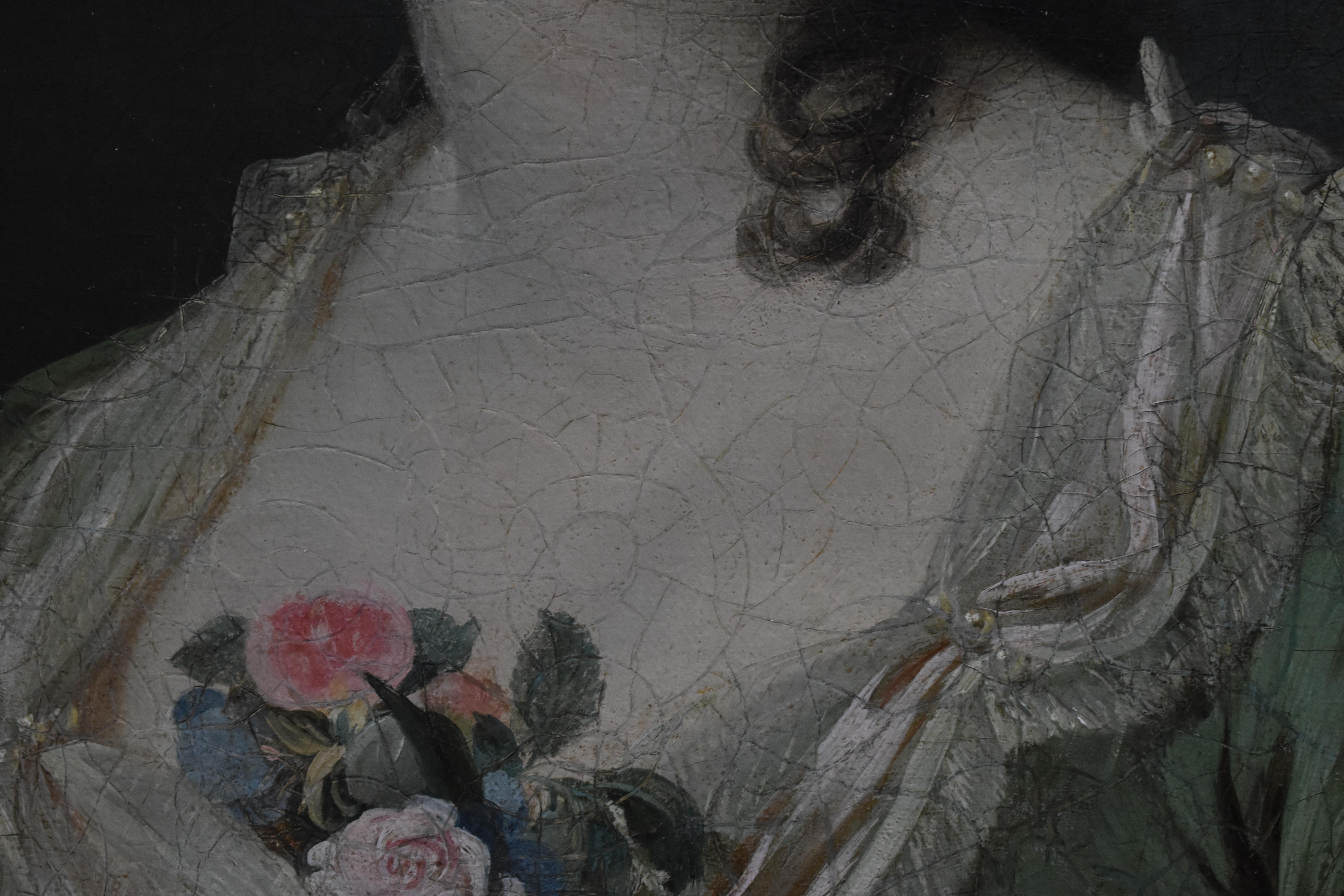 Porträt einer Dame von Rang um 1790 Ölgemälde English School 1
