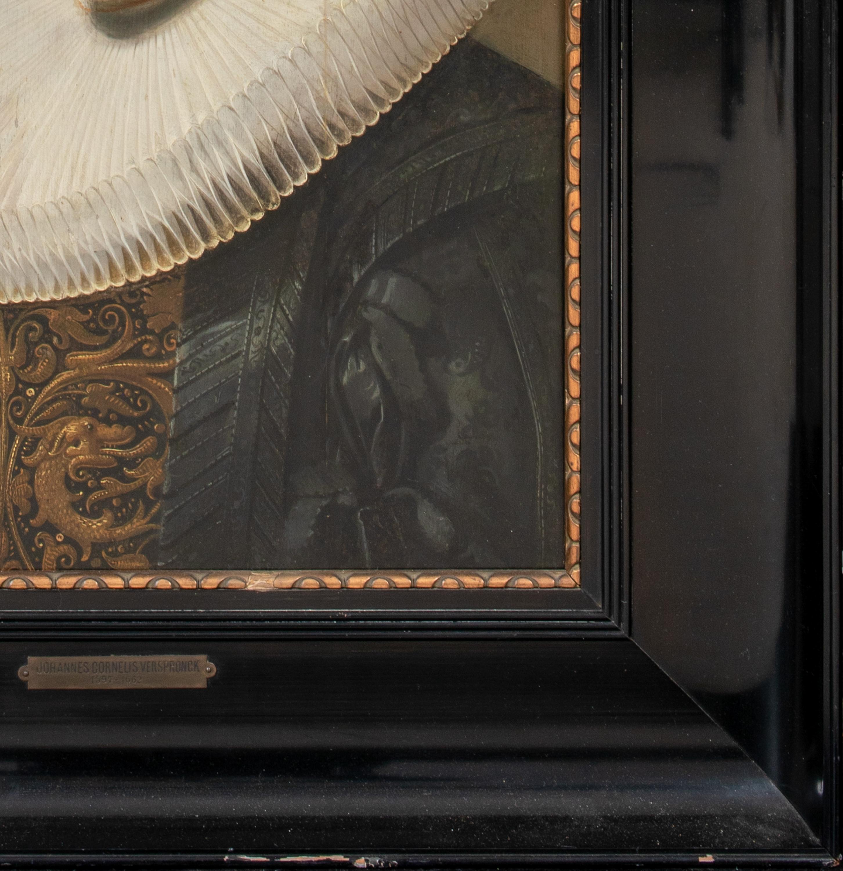 Portrait d'une dame, famille Stilte, 17e siècle  par Jan Cornelisz VERSPRONCK en vente 8