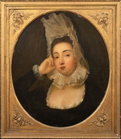 Portrait Of A Lady Wearing A Bonnet, 18th Century