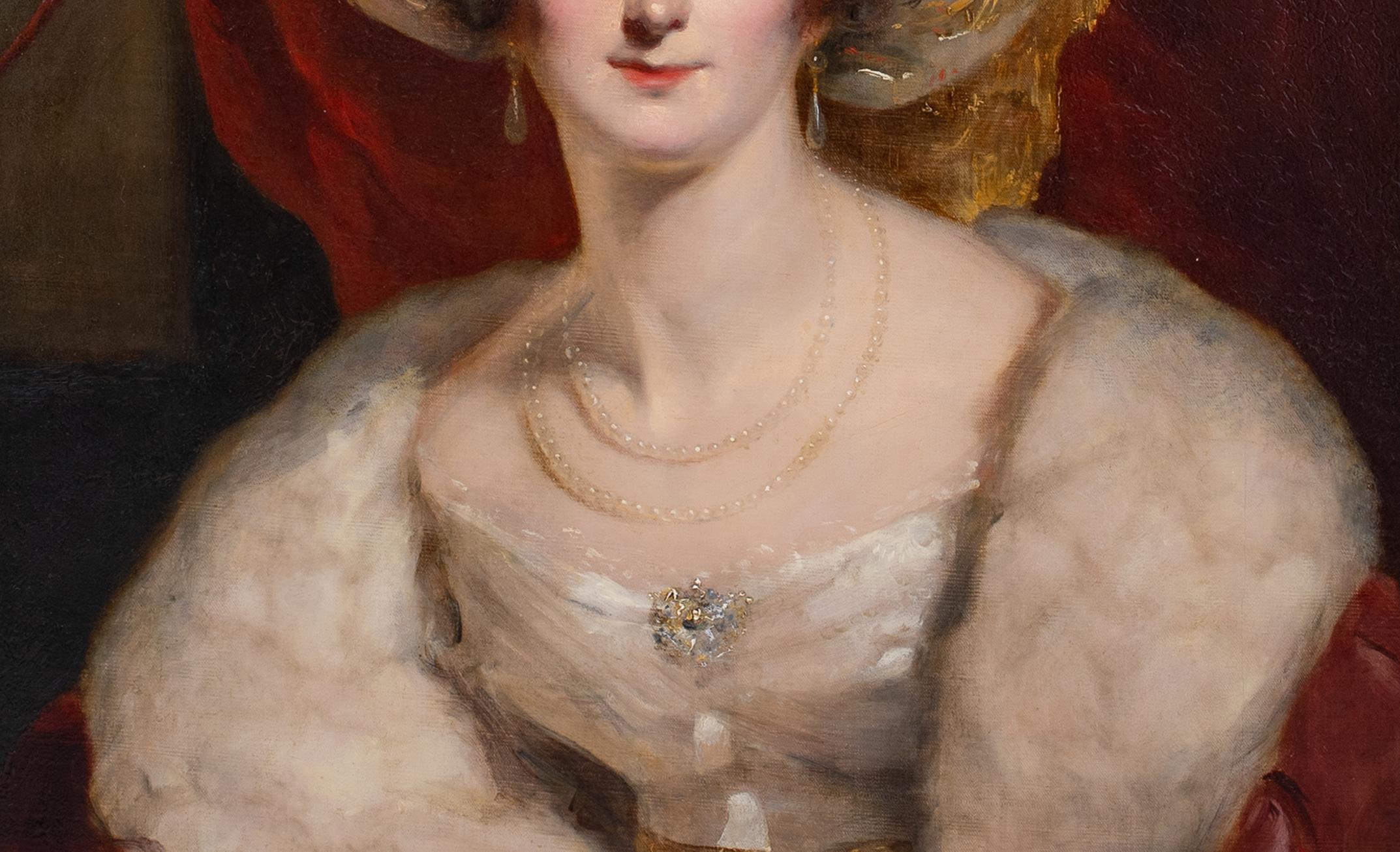 Portrait Of A Lady Wearing A Gold & White Turban, circa 1820   3