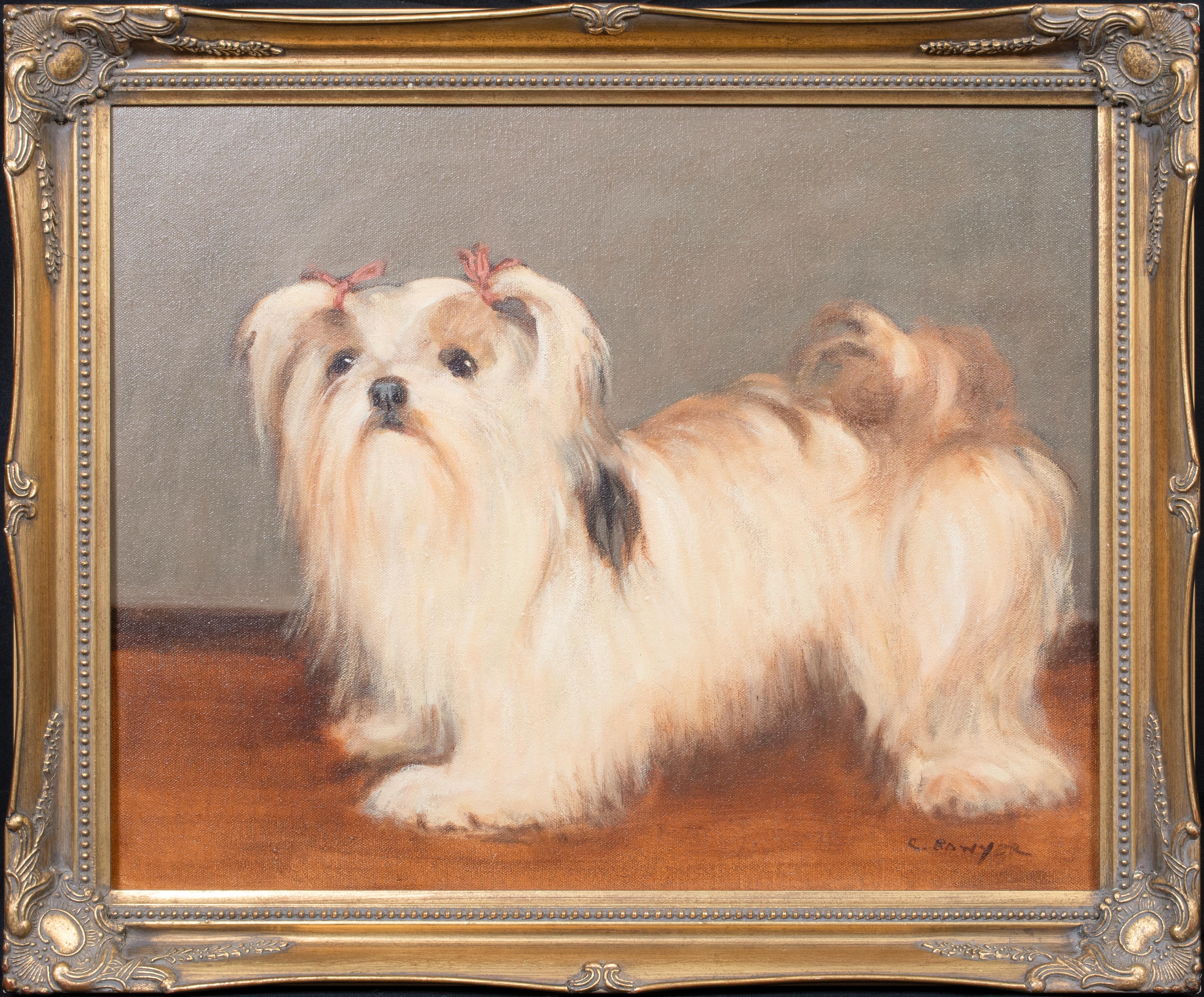 Portrait Of A Lhasa Apso, 20th Century  by Ruth Bowyer  - Painting by Unknown