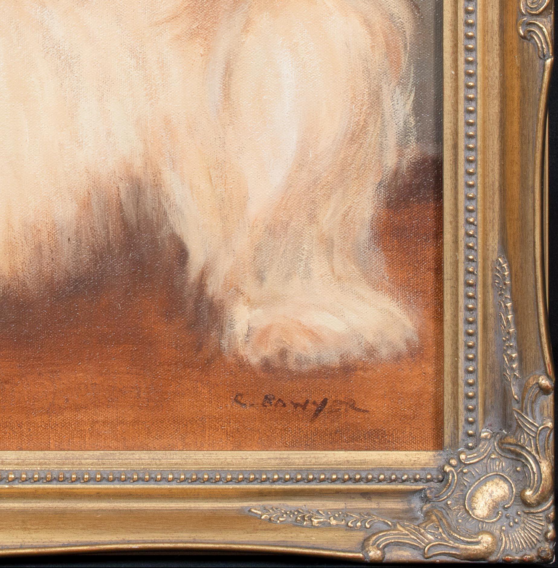 Portrait Of A Lhasa Apso, 20th Century

by Ruth Bowyer 

20th Century British Portrait Of A Lhasa Apso dog, oil on canvas by Ruth Bowyer. Good quality and condition, framed and signed.

Measurements: 23