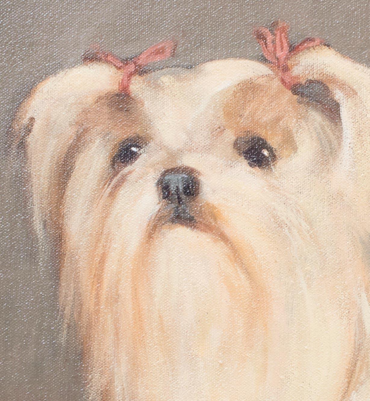 Portrait Of A Lhasa Apso, 20th Century  by Ruth Bowyer  For Sale 4