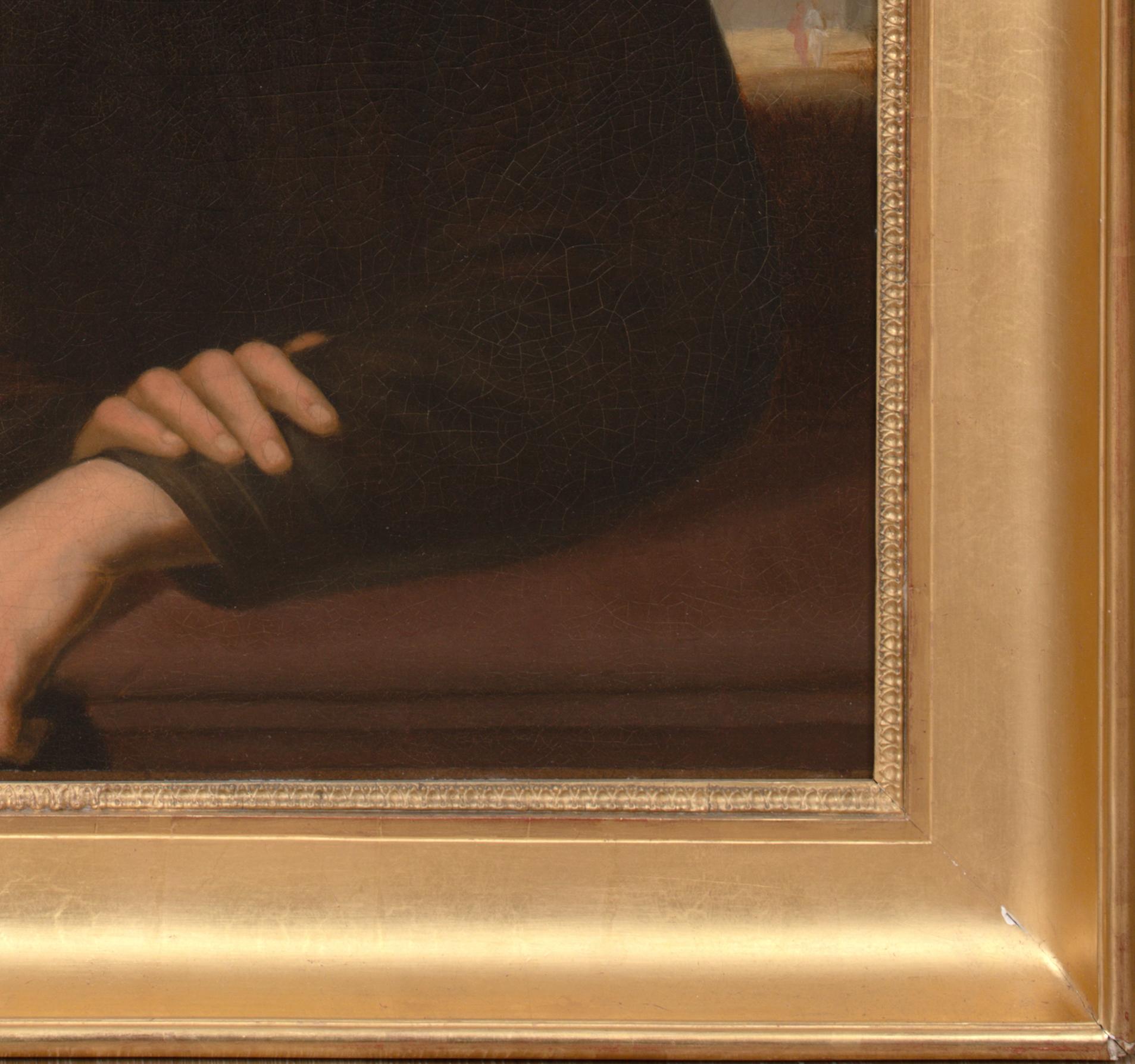 Portrait d'un homme, 17e/18e siècle

d'après Franciabigio (1482-1525)

Grand portrait d'un homme de Florentine, huile sur toile, datant de la Renaissance italienne des XVIIe et XVIIIe siècles. Portrait d'une excellente qualité et condition d'un