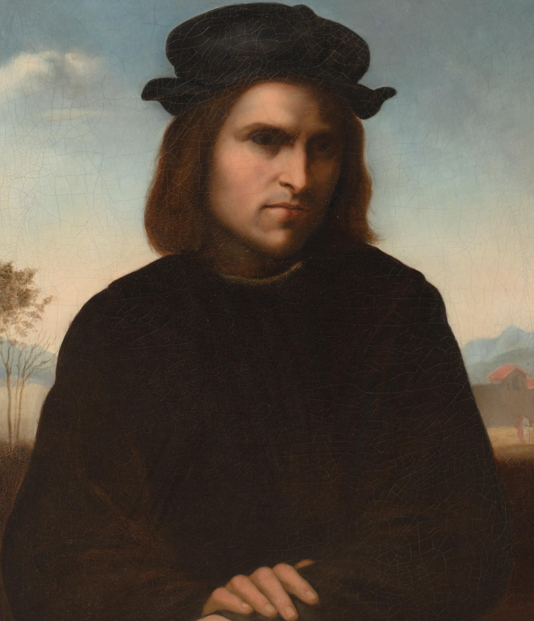 Portrait d'un homme, 17e/18e siècle d'après Franciabigio (1482-1525) en vente 1