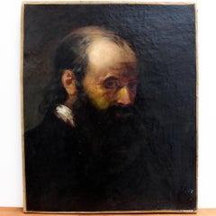 'Portrait of a Man', 19th Century French Oil Painting