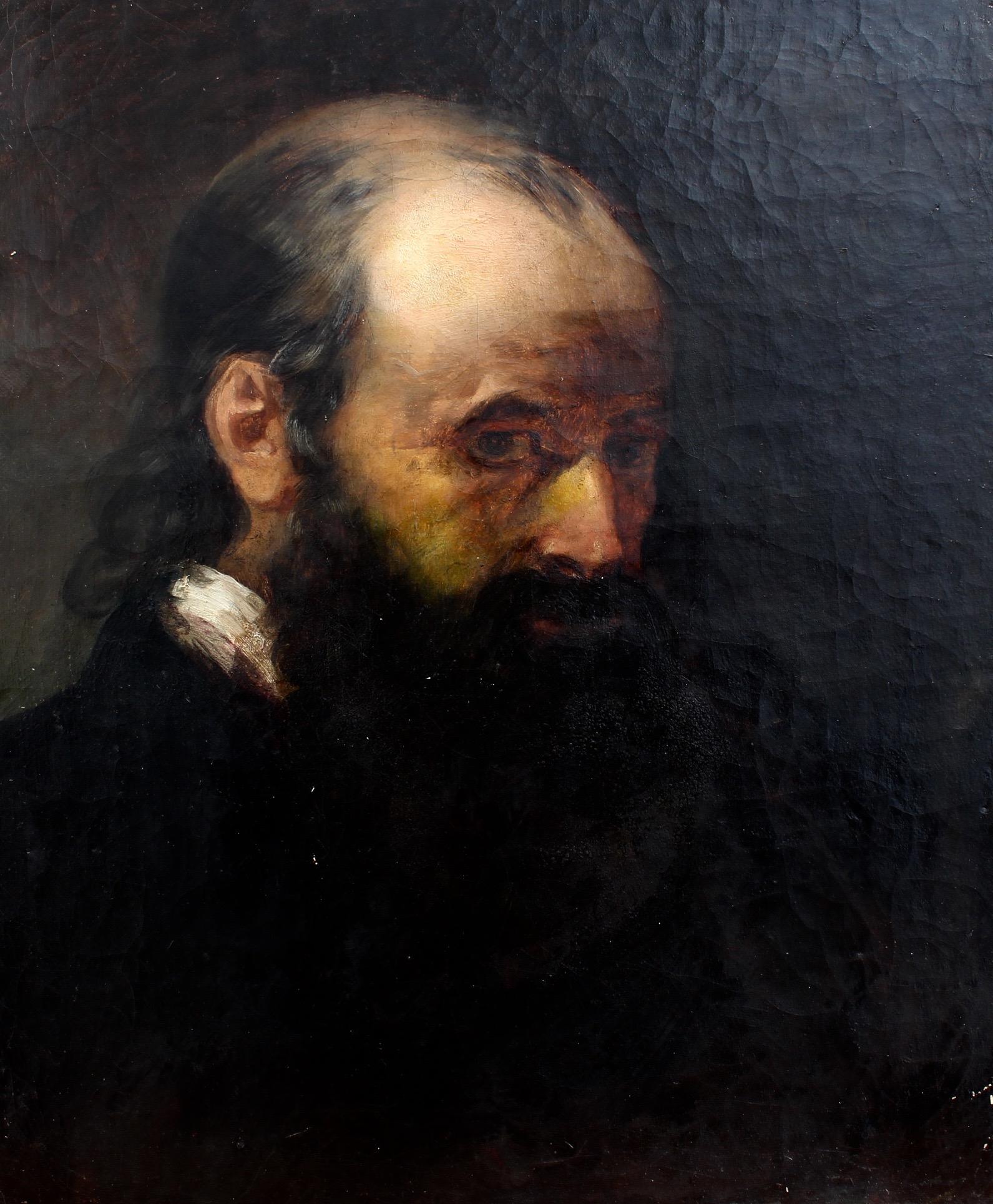 Unknown Portrait Painting - 'Portrait of a Man', 19th Century French Oil Painting