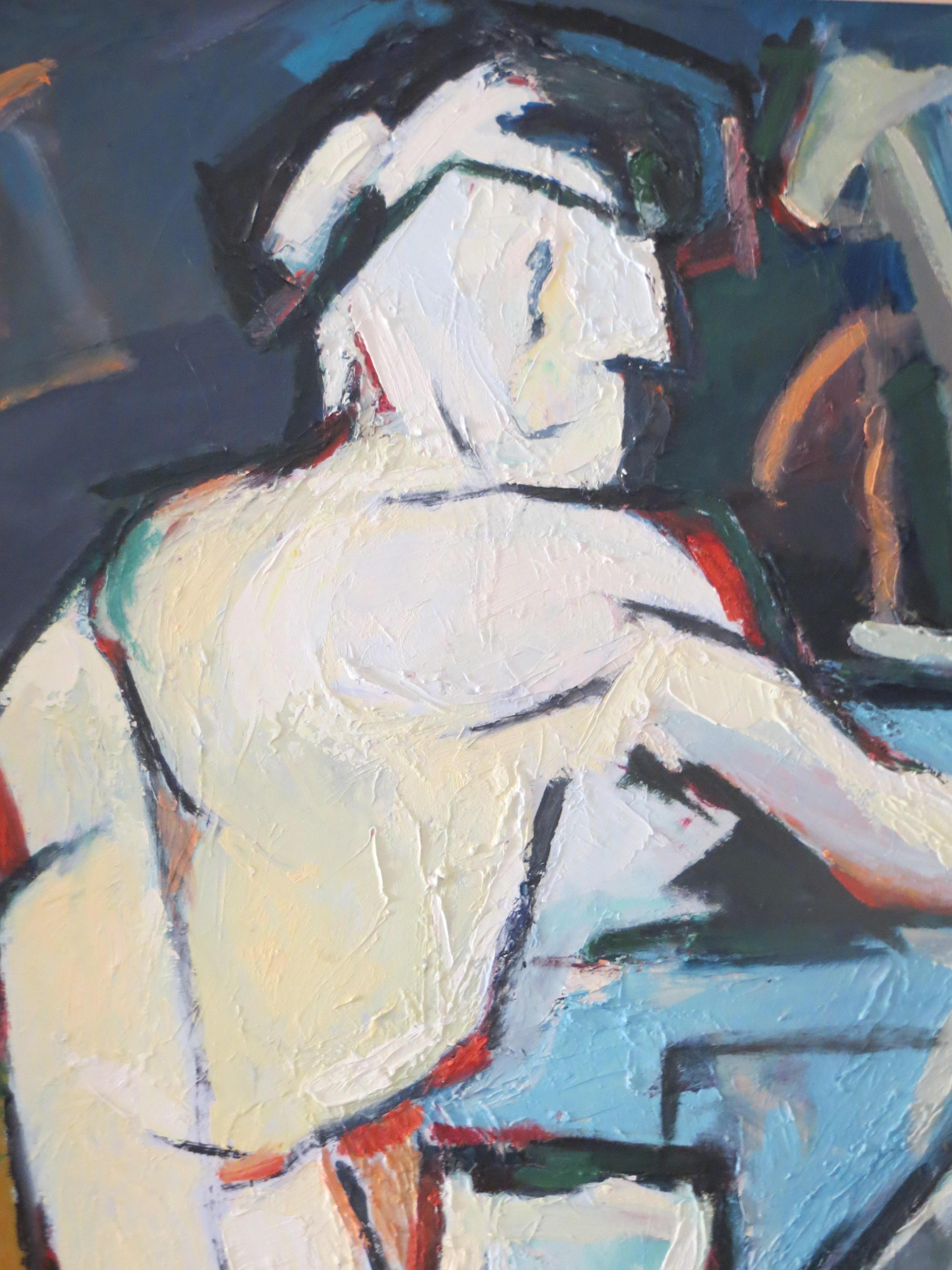 Ritratto di uomo Pittura astratta di Eric K. Fiazi 1