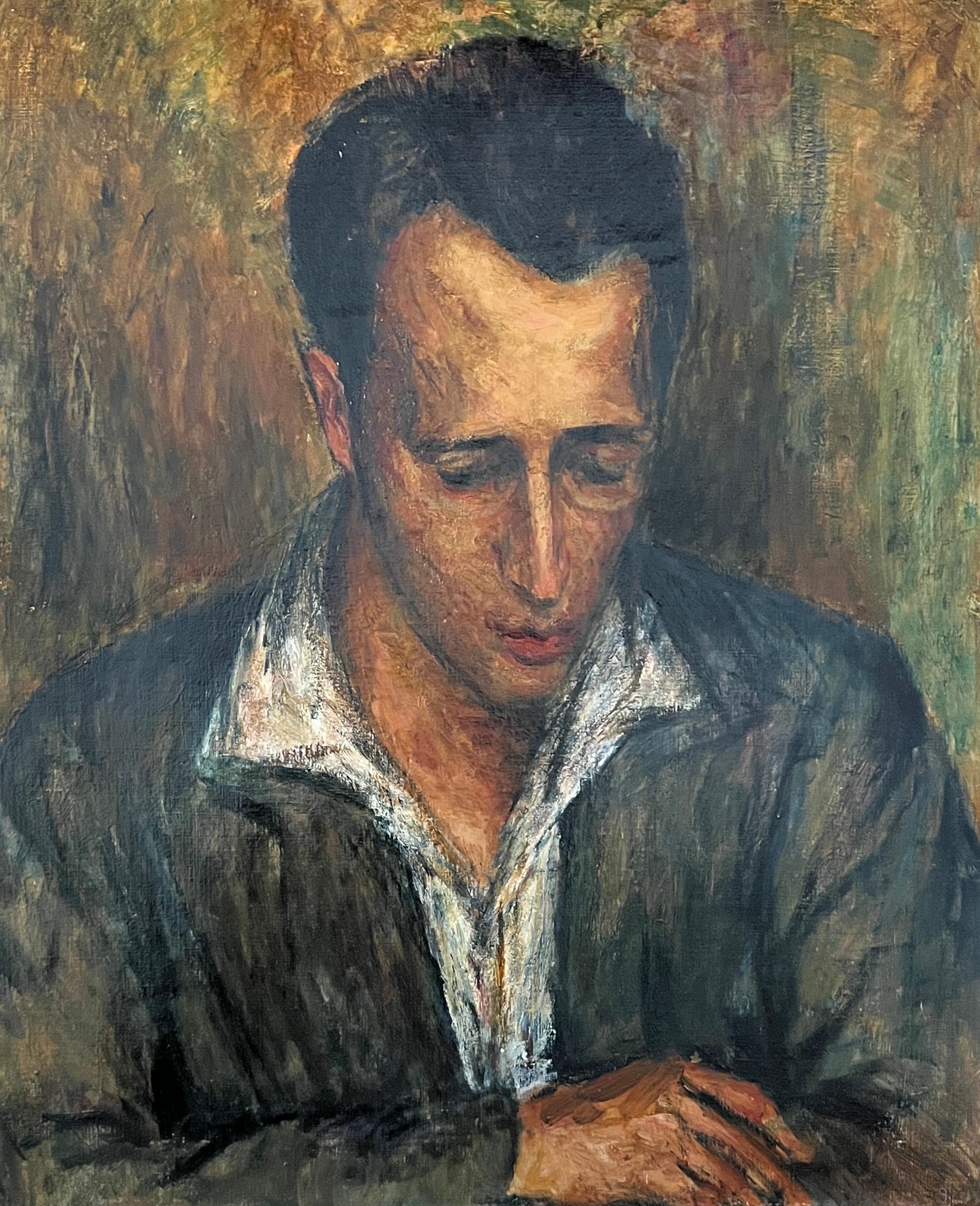 Unknown Figurative Painting - Portrait of a man