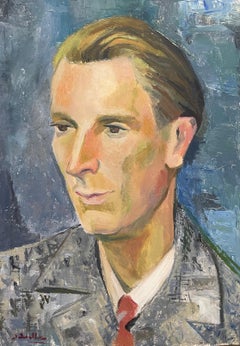 Portrait Of A Man, Oil On Cardboard, Signature To Be Identified